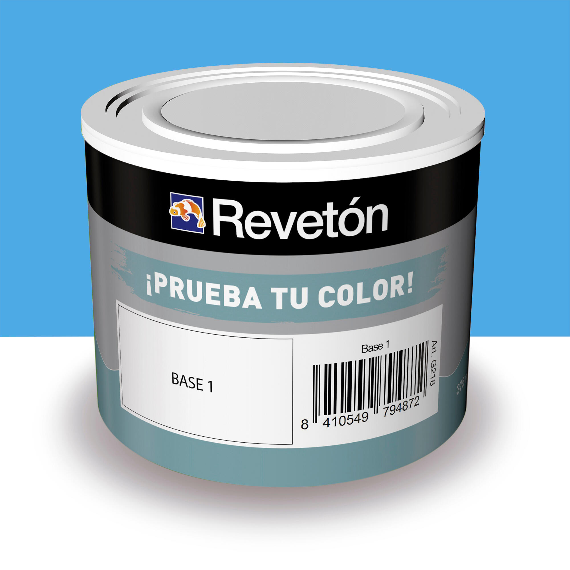Tester de pintura mate 0.375l 1550-r80b azul porcelana luminoso