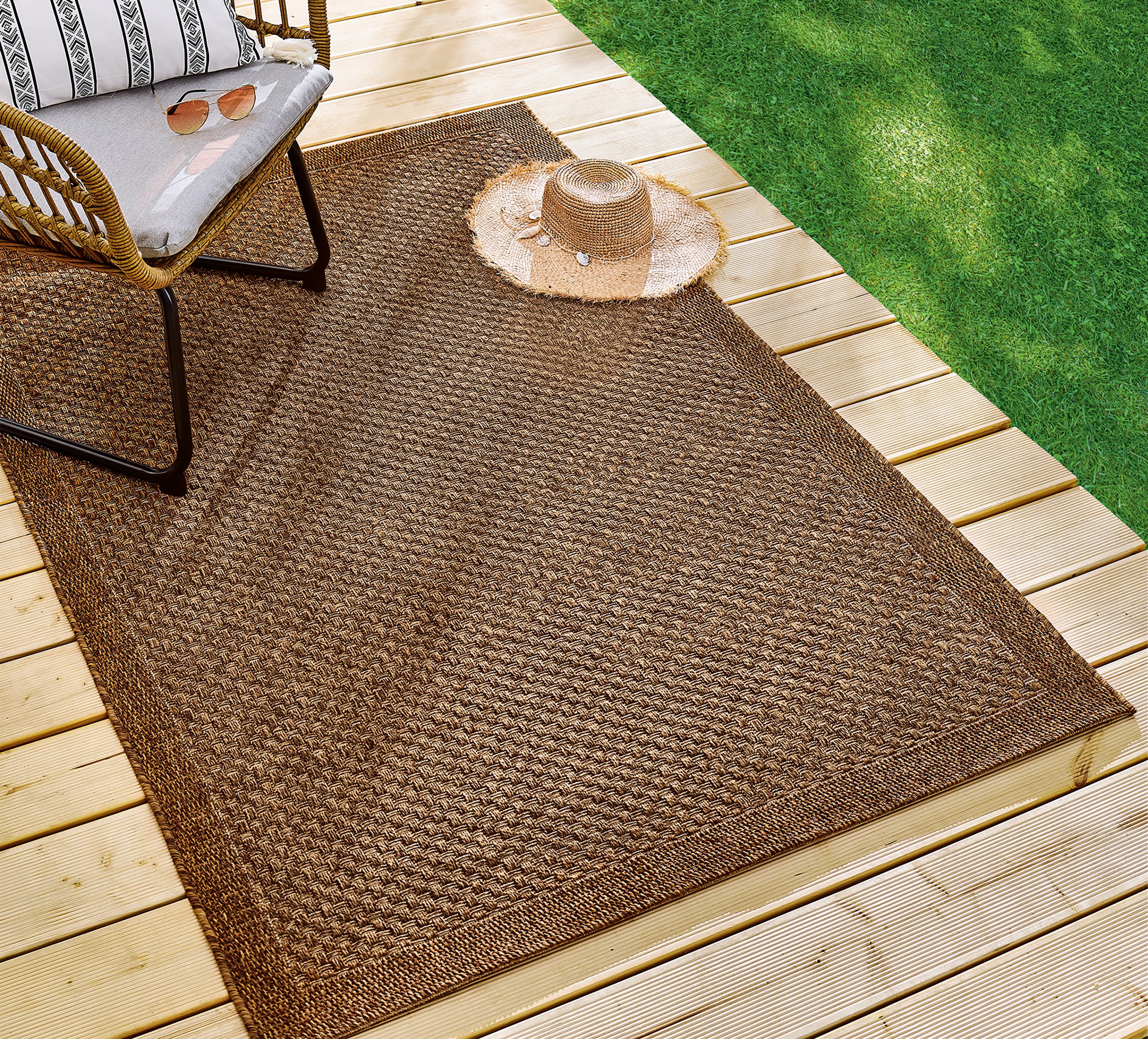 Alfombra exterior/interior polipropileno INSPIRE Emma beige 160x230cm