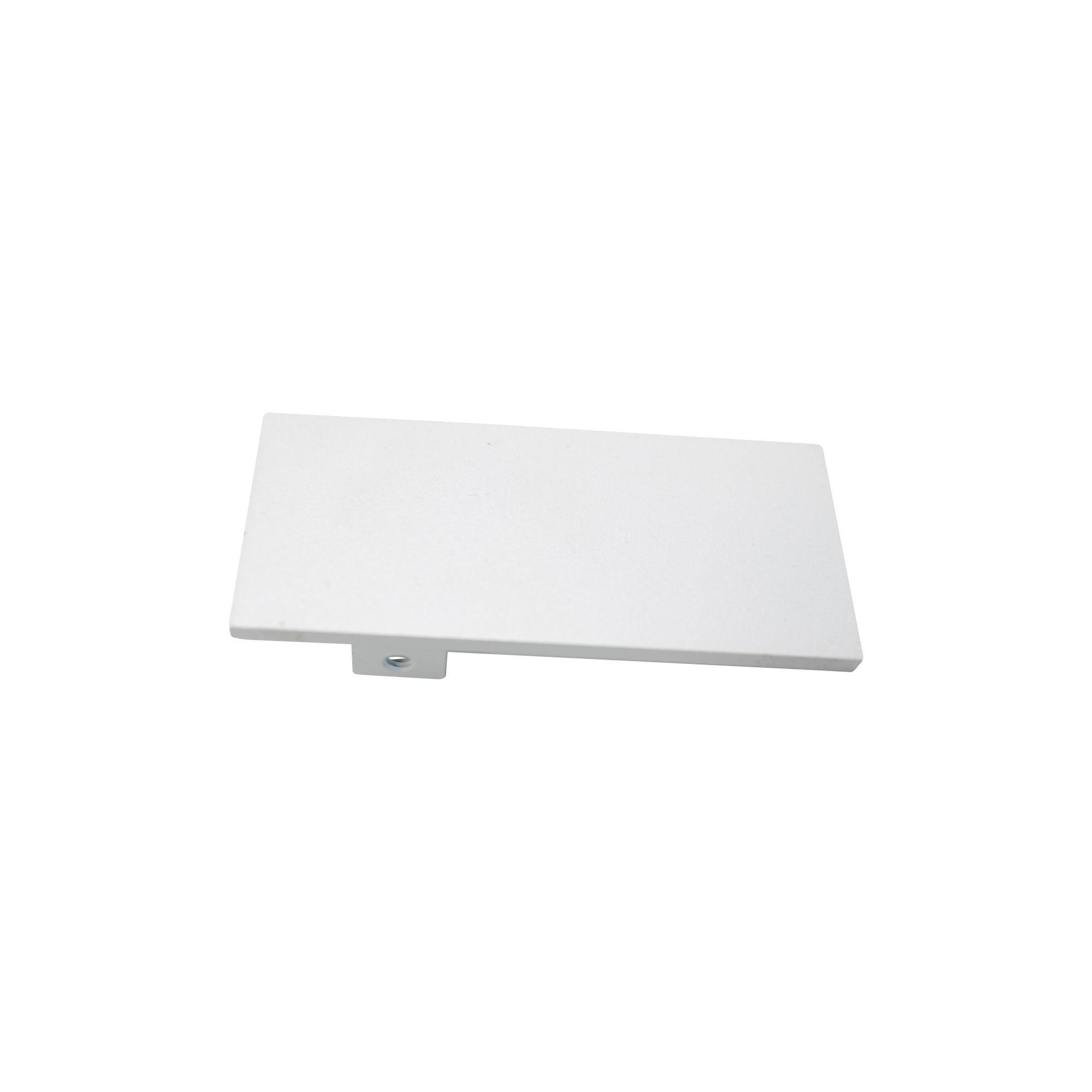 Tapa final de perfil óptico 33.6x75 blanco