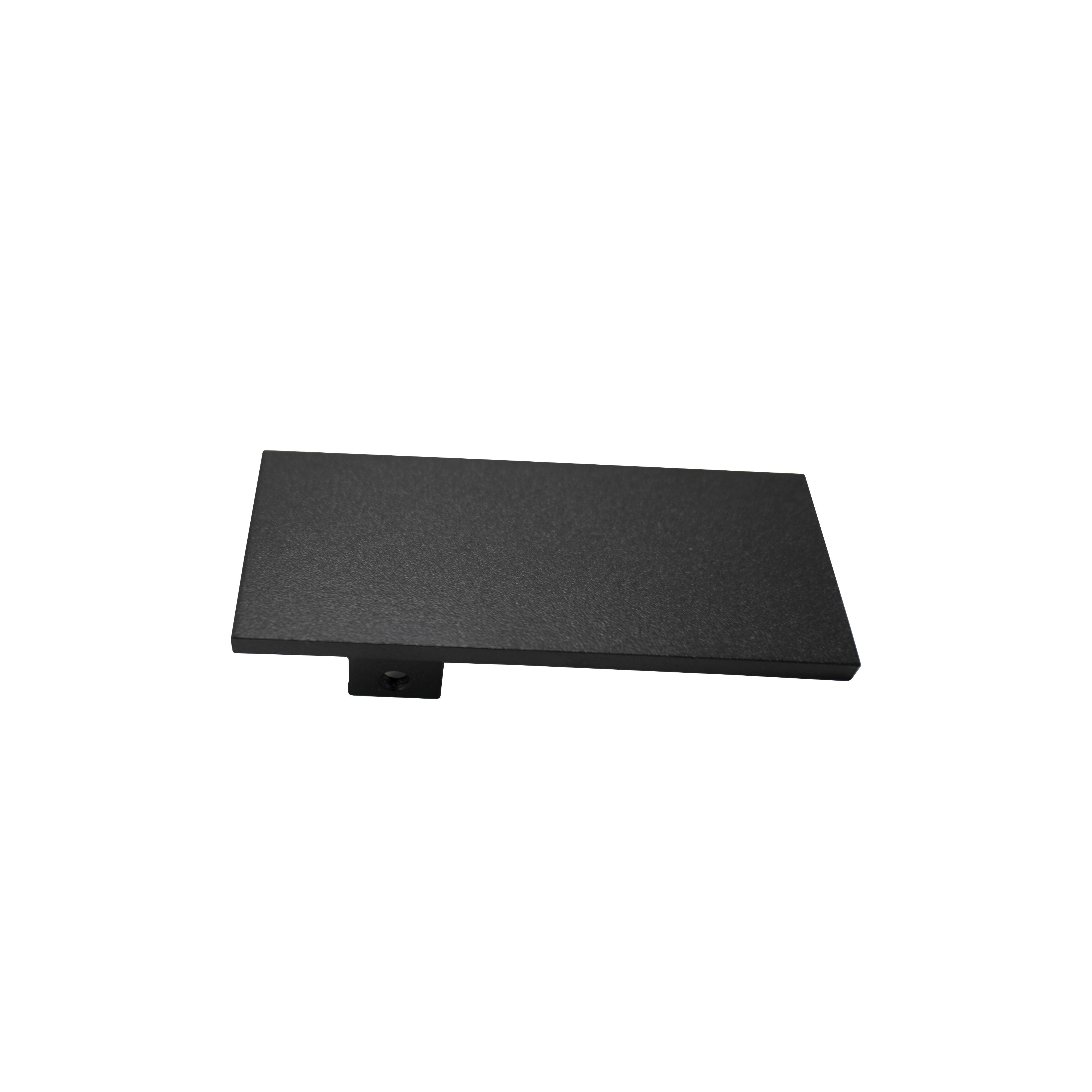 Tapa final de perfil óptico 33.6x75 negro