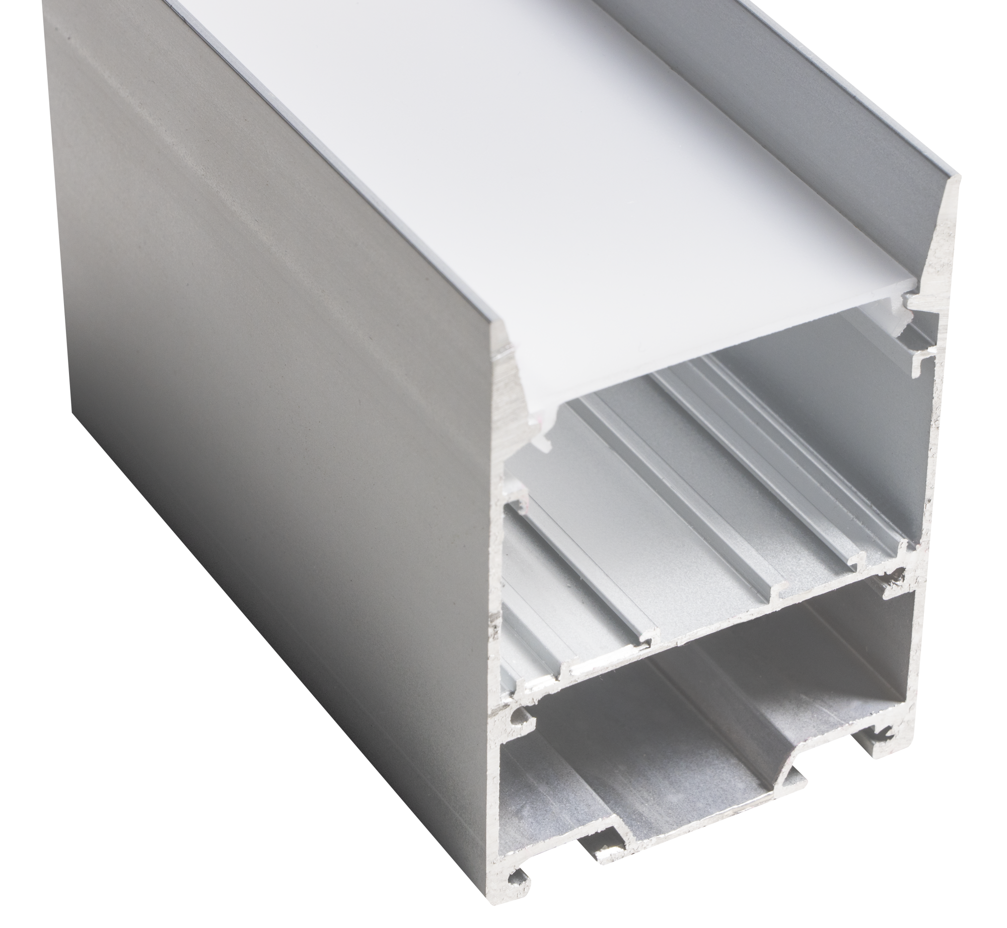 Perfil de aluminio 3m superior 50x75mm níquel