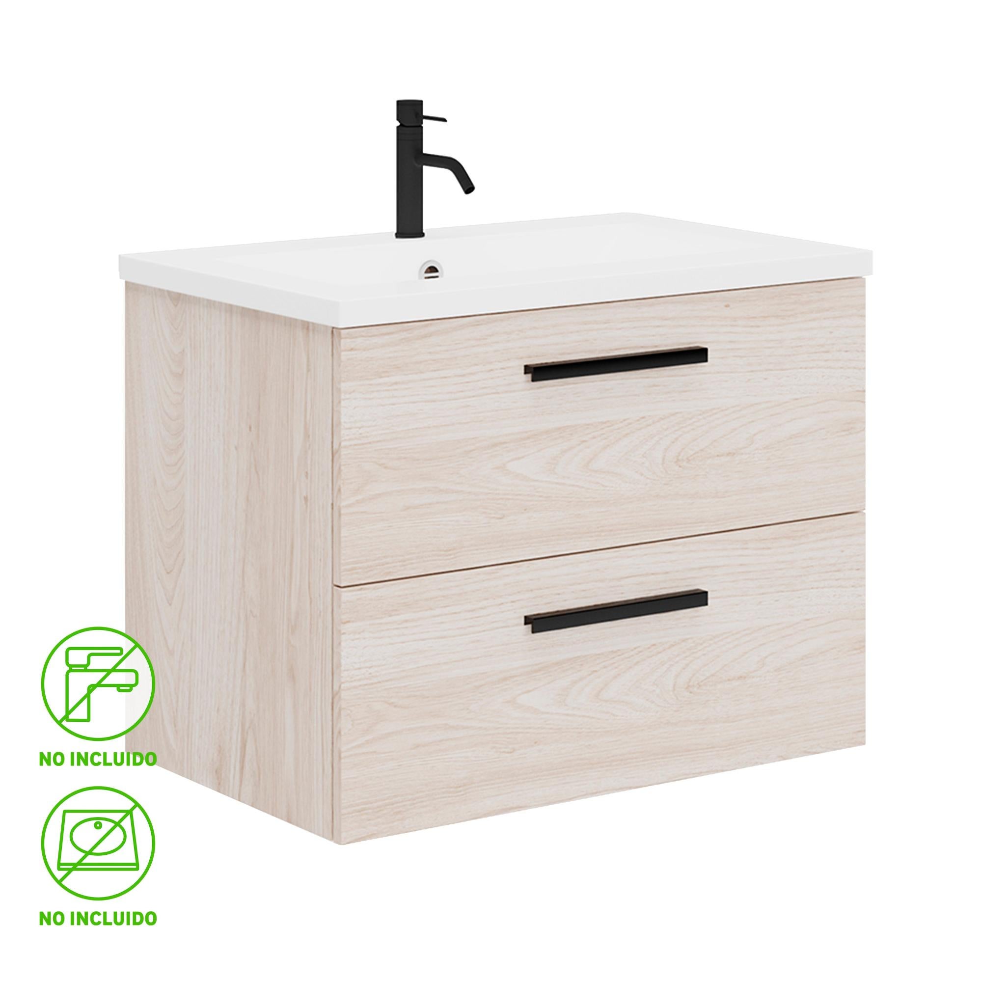 Mueble de baño madrid suspendido marrón 60x39 cm de la marca FARO Mueble de baño madrid suspendido marrón 60x39 cm de la marca FARO