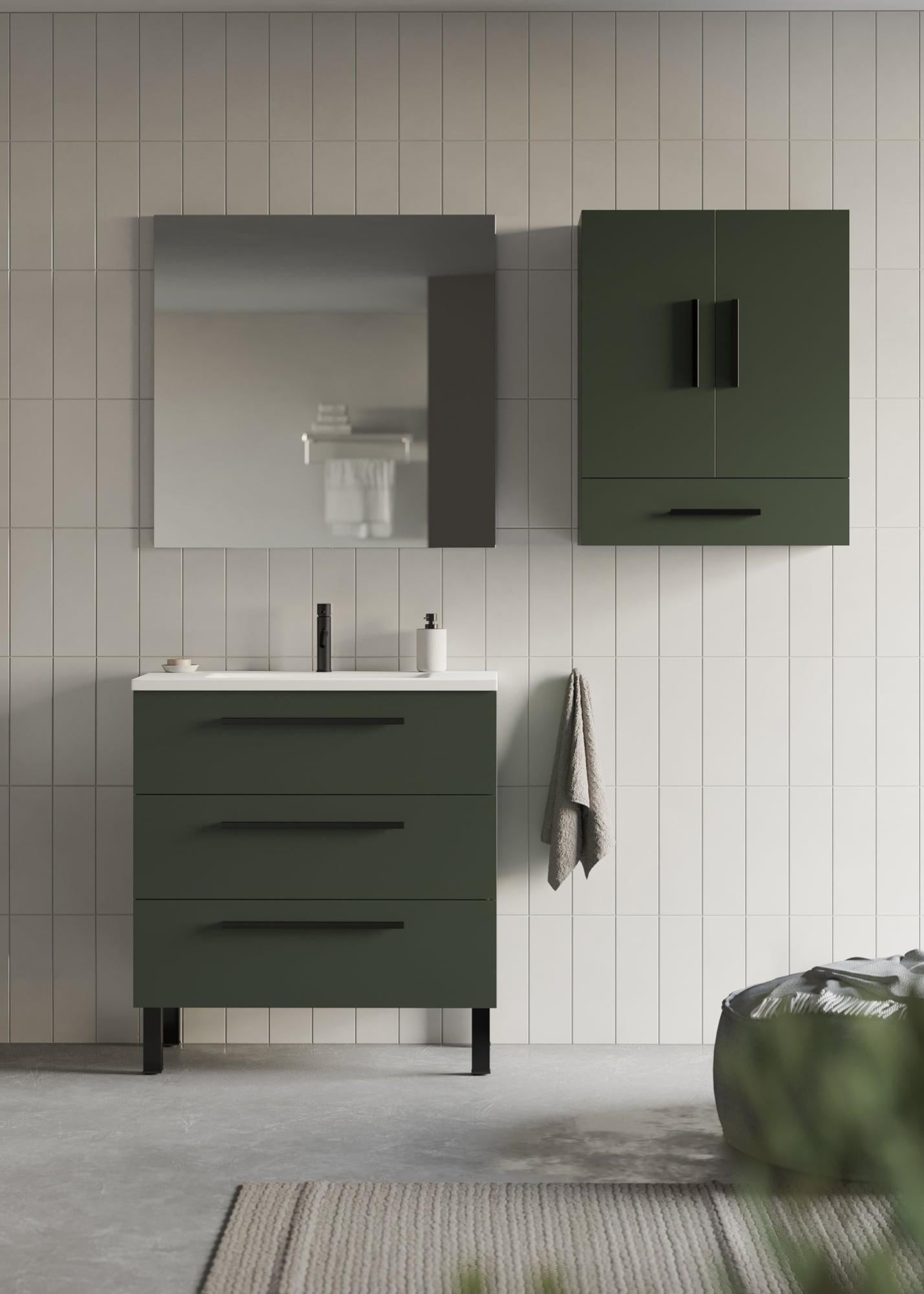 Schildmeyer 157031 Lovis Armario Bajo Lavabo De Color Verde | FindTheDeal