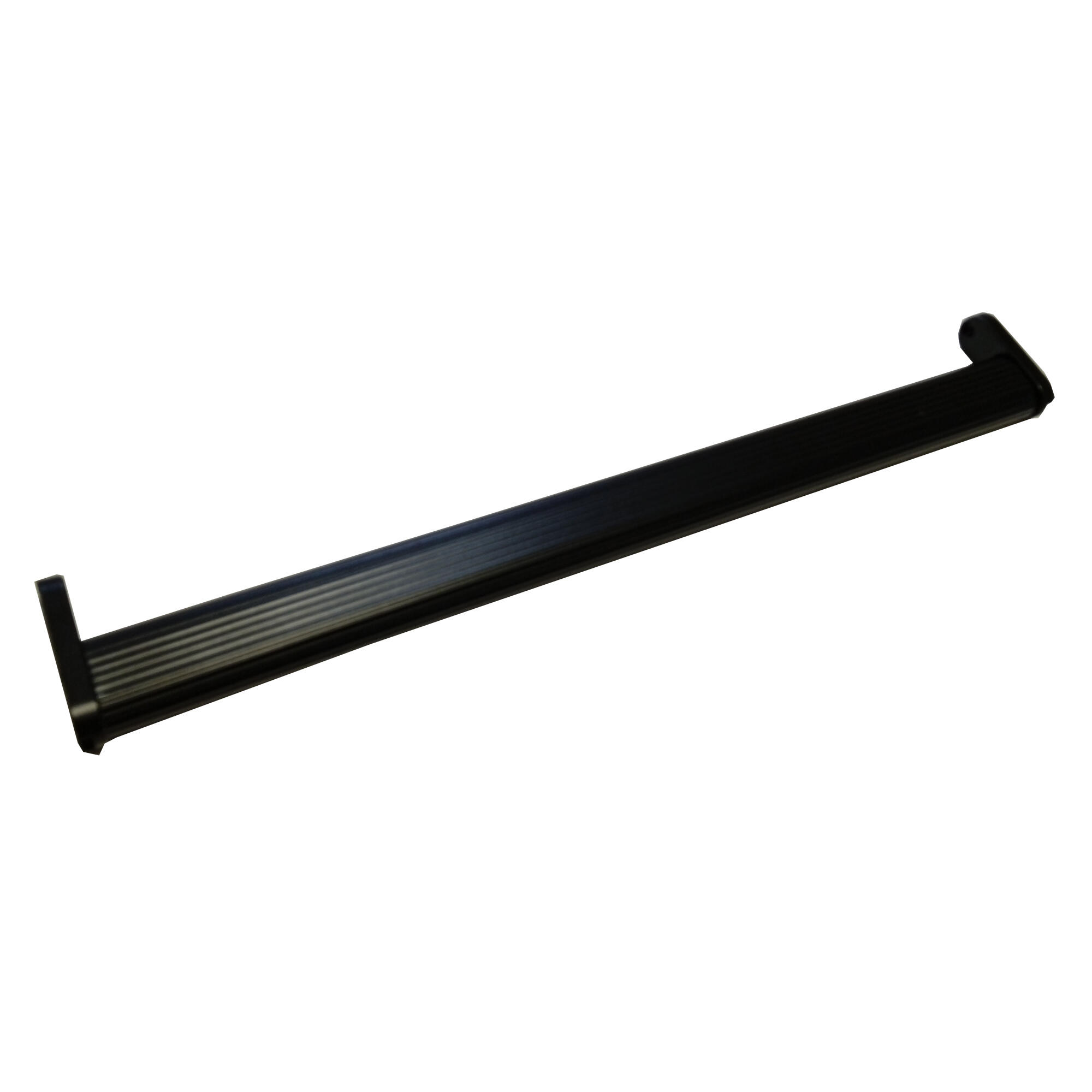 Kit barra armario y soportes laterales acabado negro para ancho 40 cm