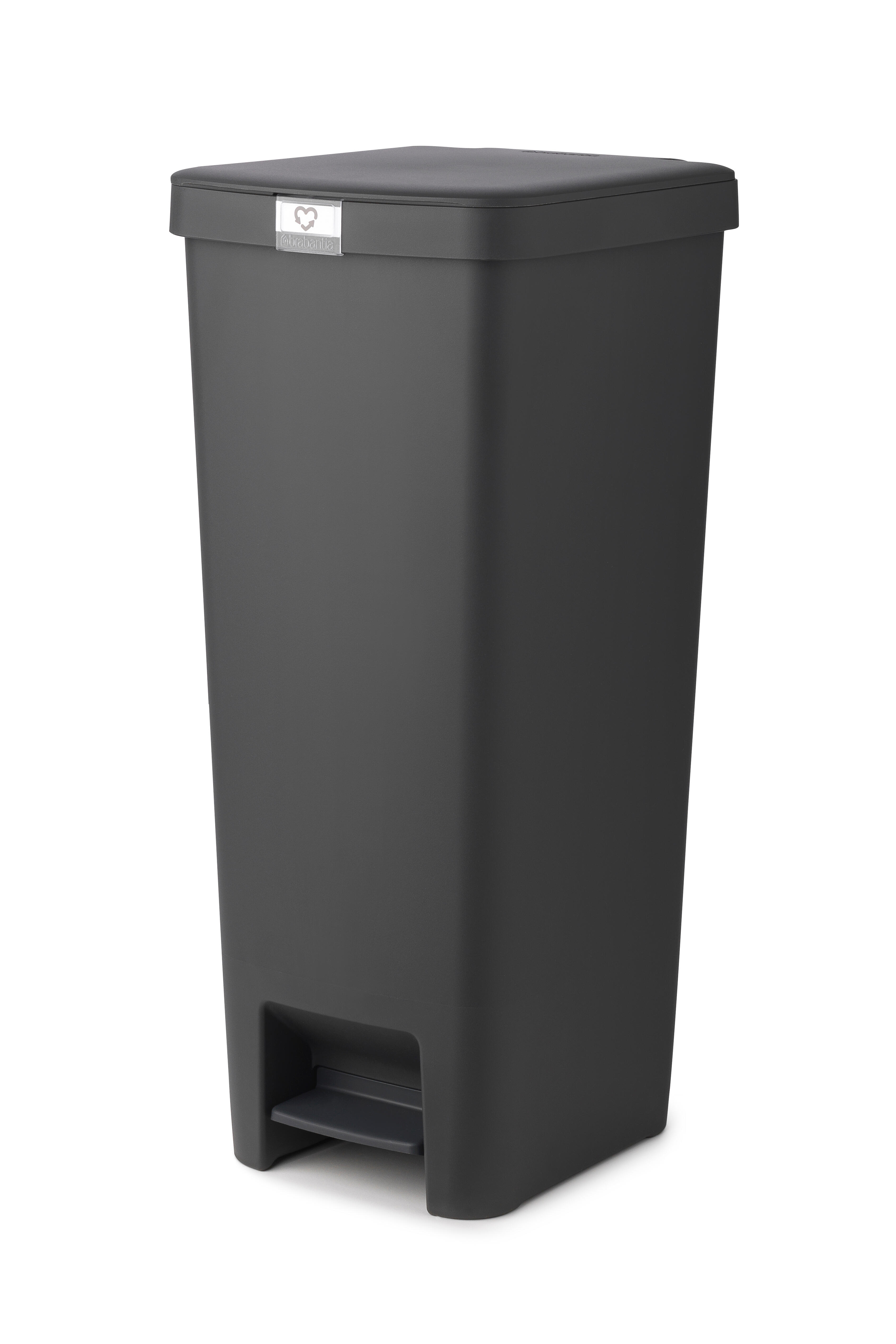 Cubo de la basura con pedal BRABANTIA gris oscuro 40L Leroy Merlin