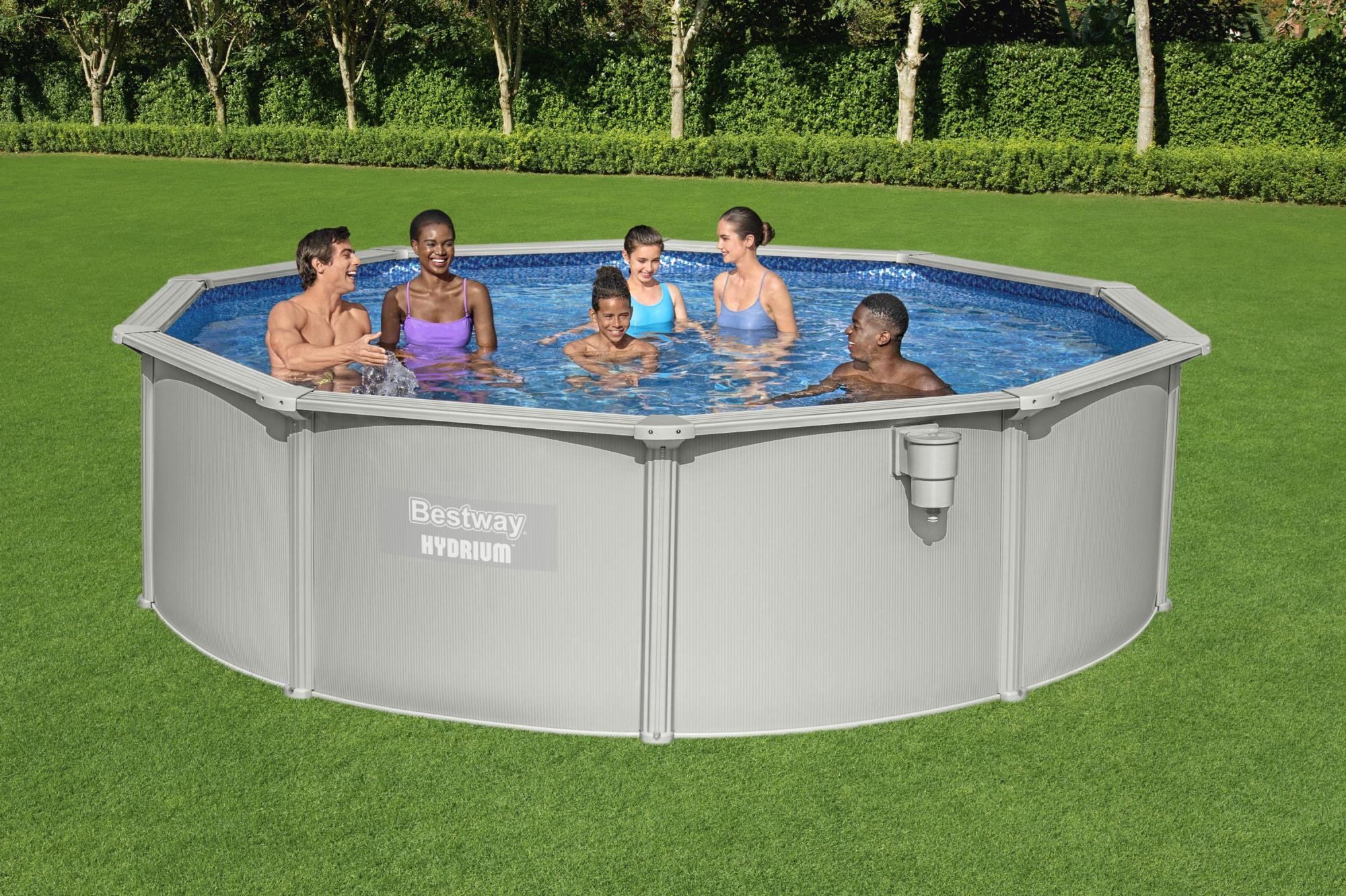 Piscina Redonda De Acero Zincado Bestway De 460X120 Cm