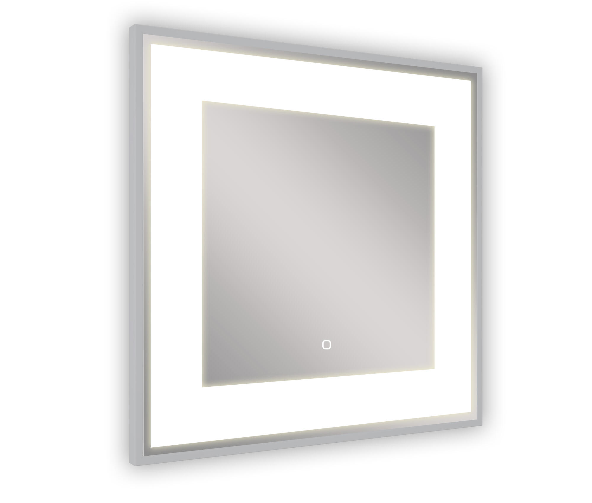 Espejo de baño con luz led millenium antivaho 80x80 cm