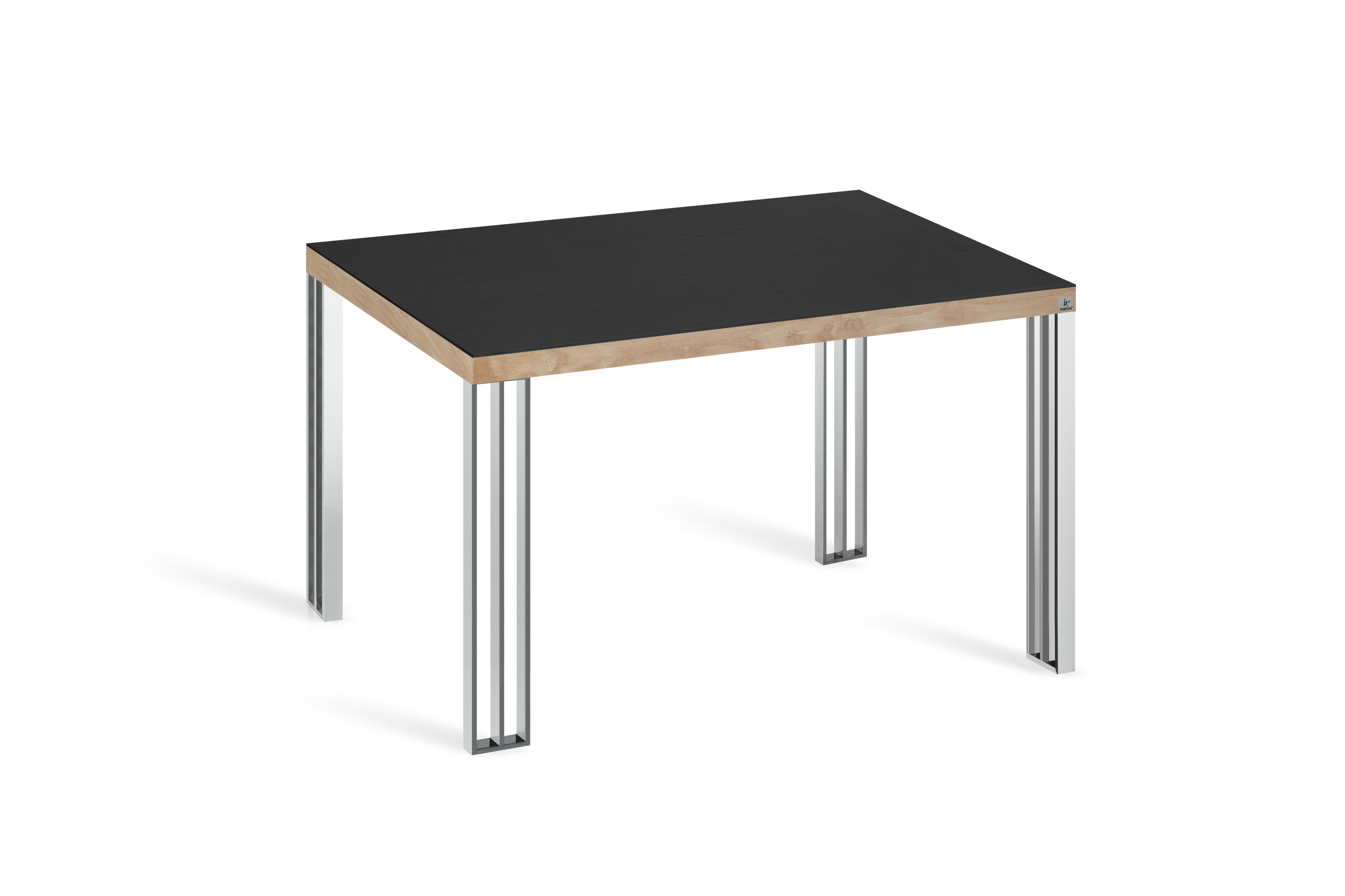 Mesa de cocina rectangular portus dekton negro sirius de 110 cm