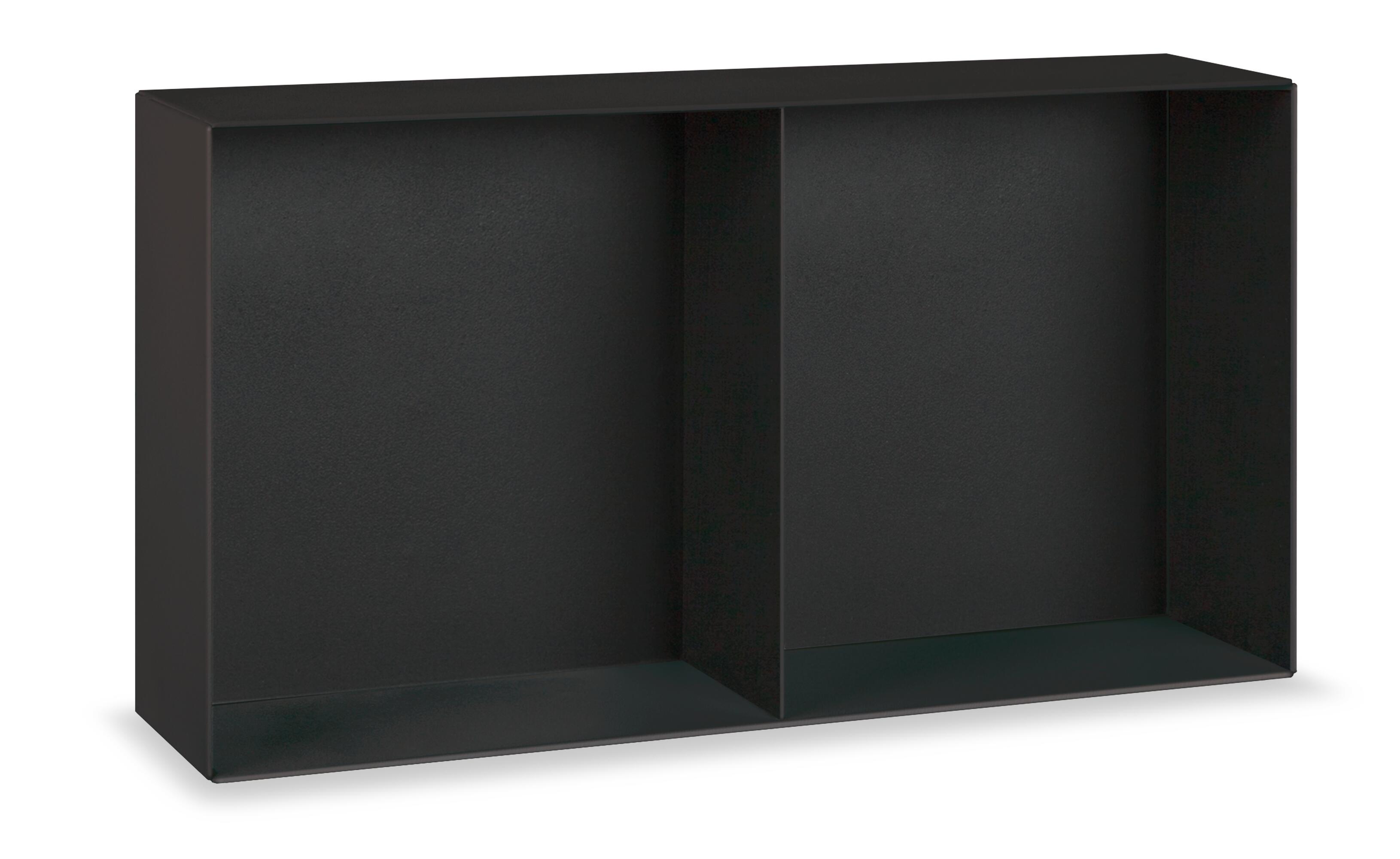 Estante de baño tokio-osaka negro 40x22x11 cm