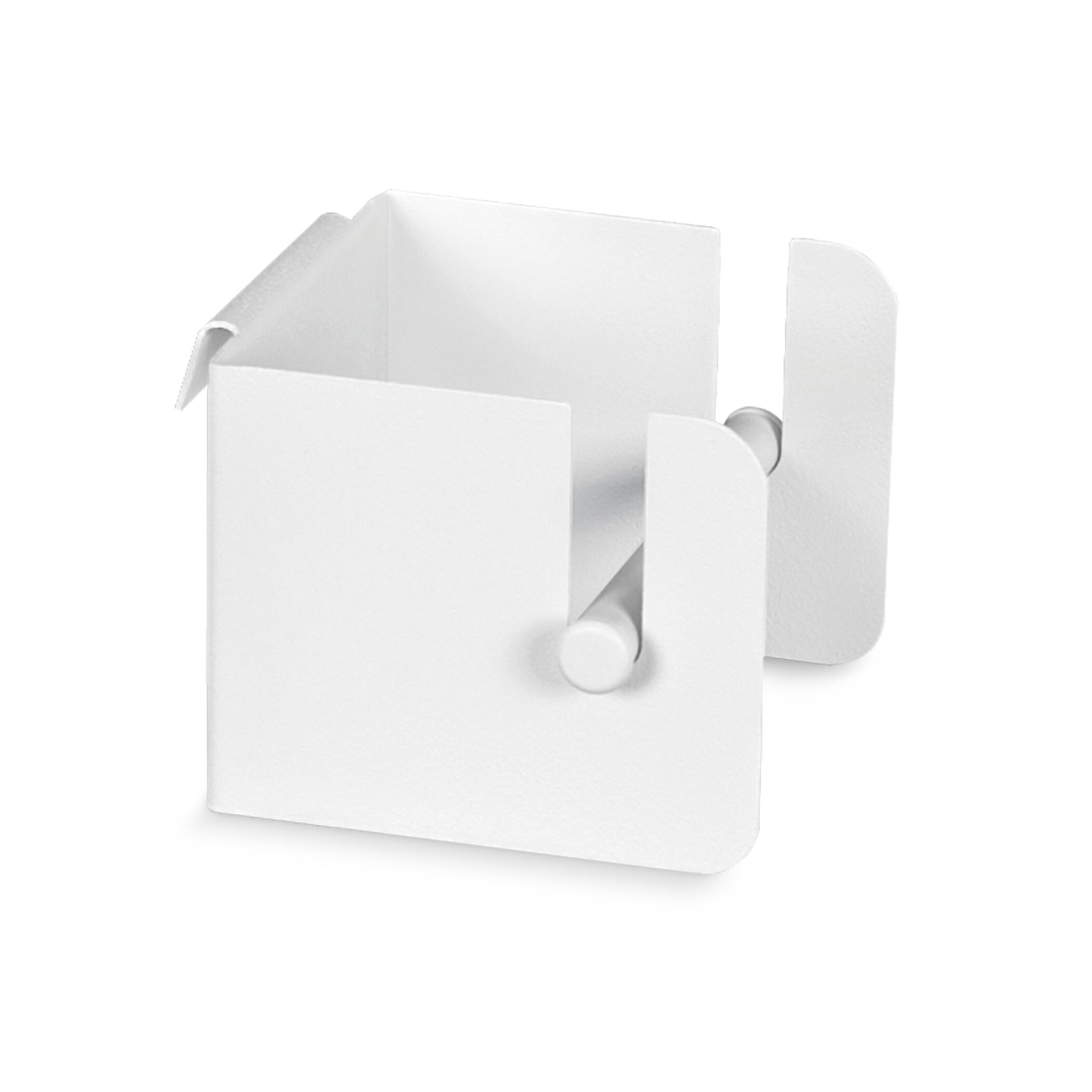 Portarrollo wc tokio-osaka blanco aspecto texturizado 11x7.5 cm