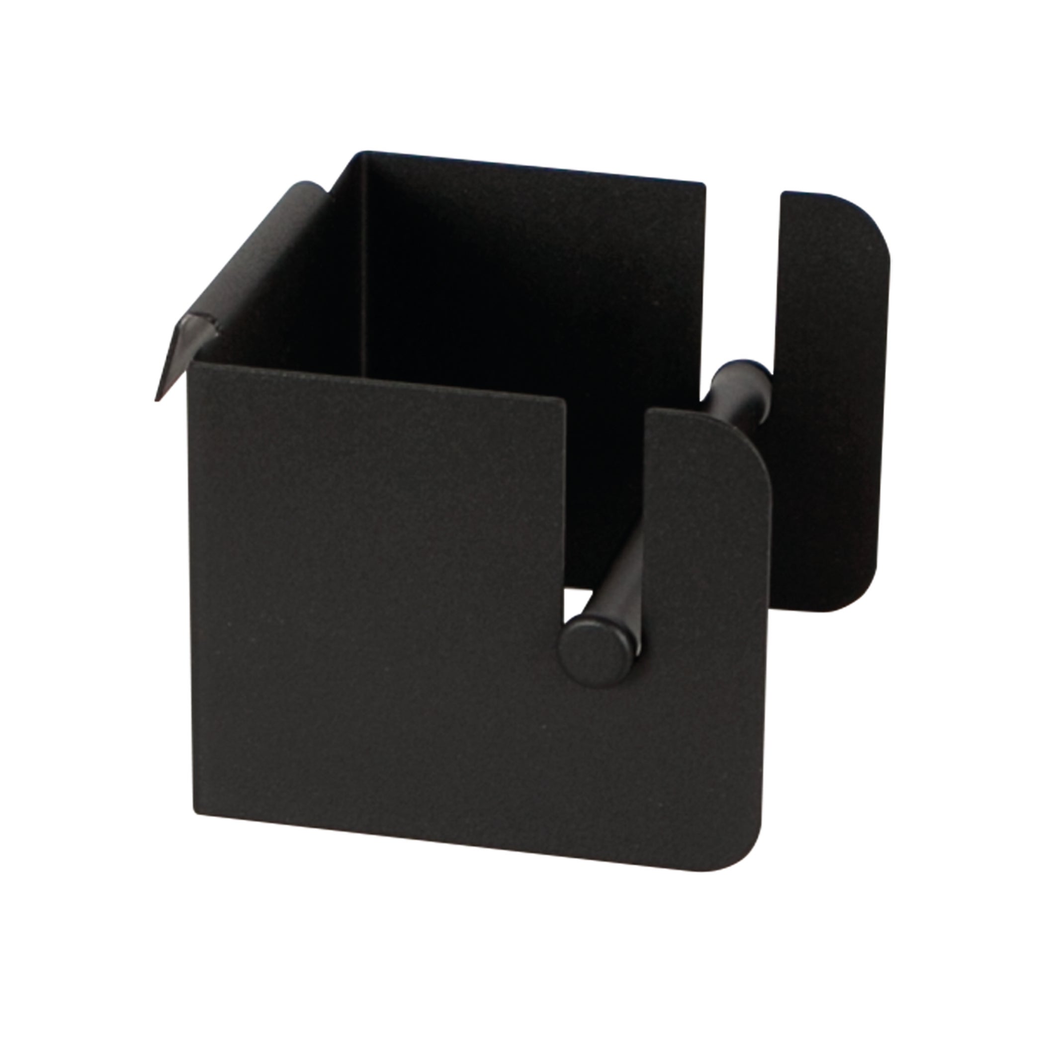 Portarrollo wc tokio-osaka negro aspecto texturizado 11x7.5 cm de la marca Sin marca