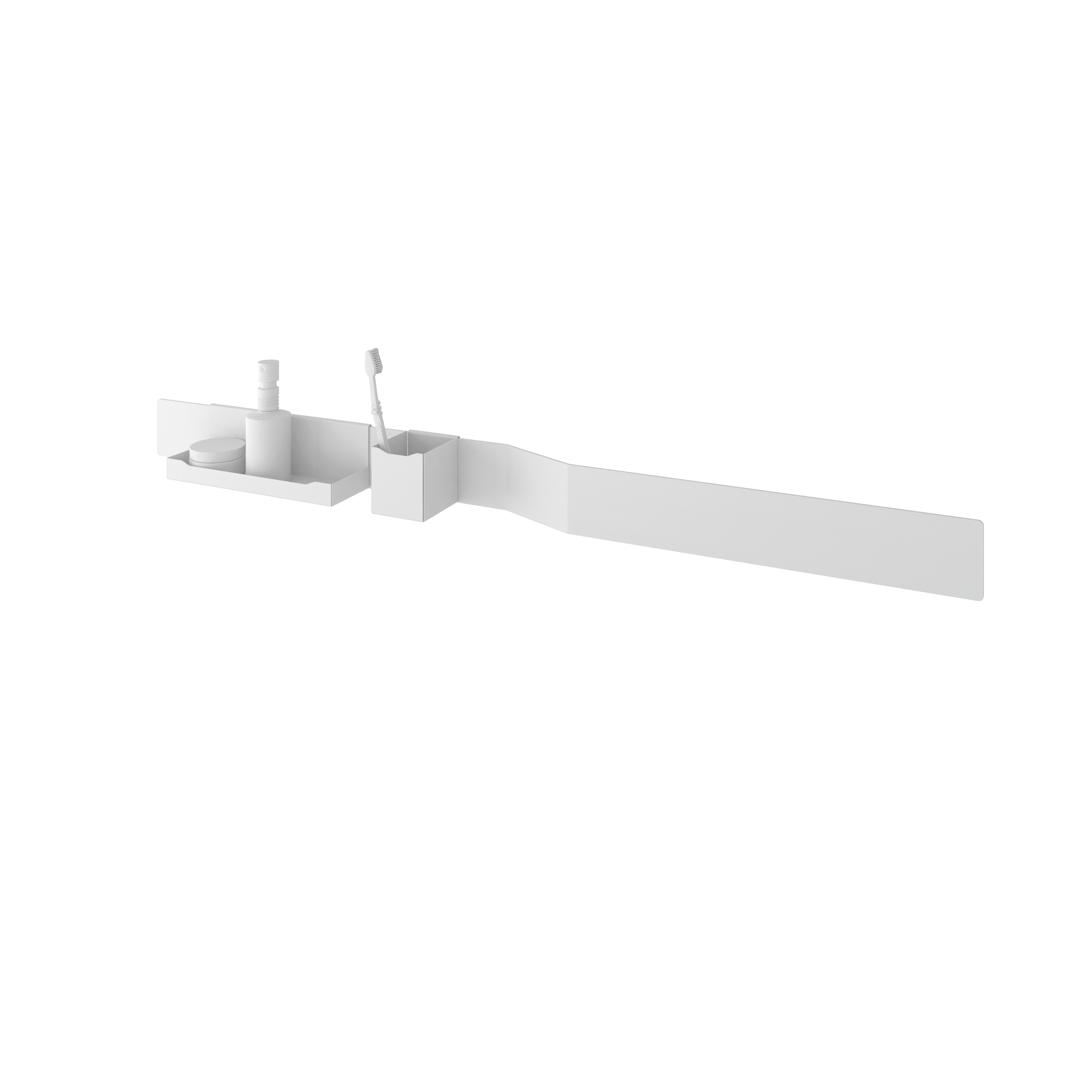 Set accesorios baño tokio-osaka blanco con textura