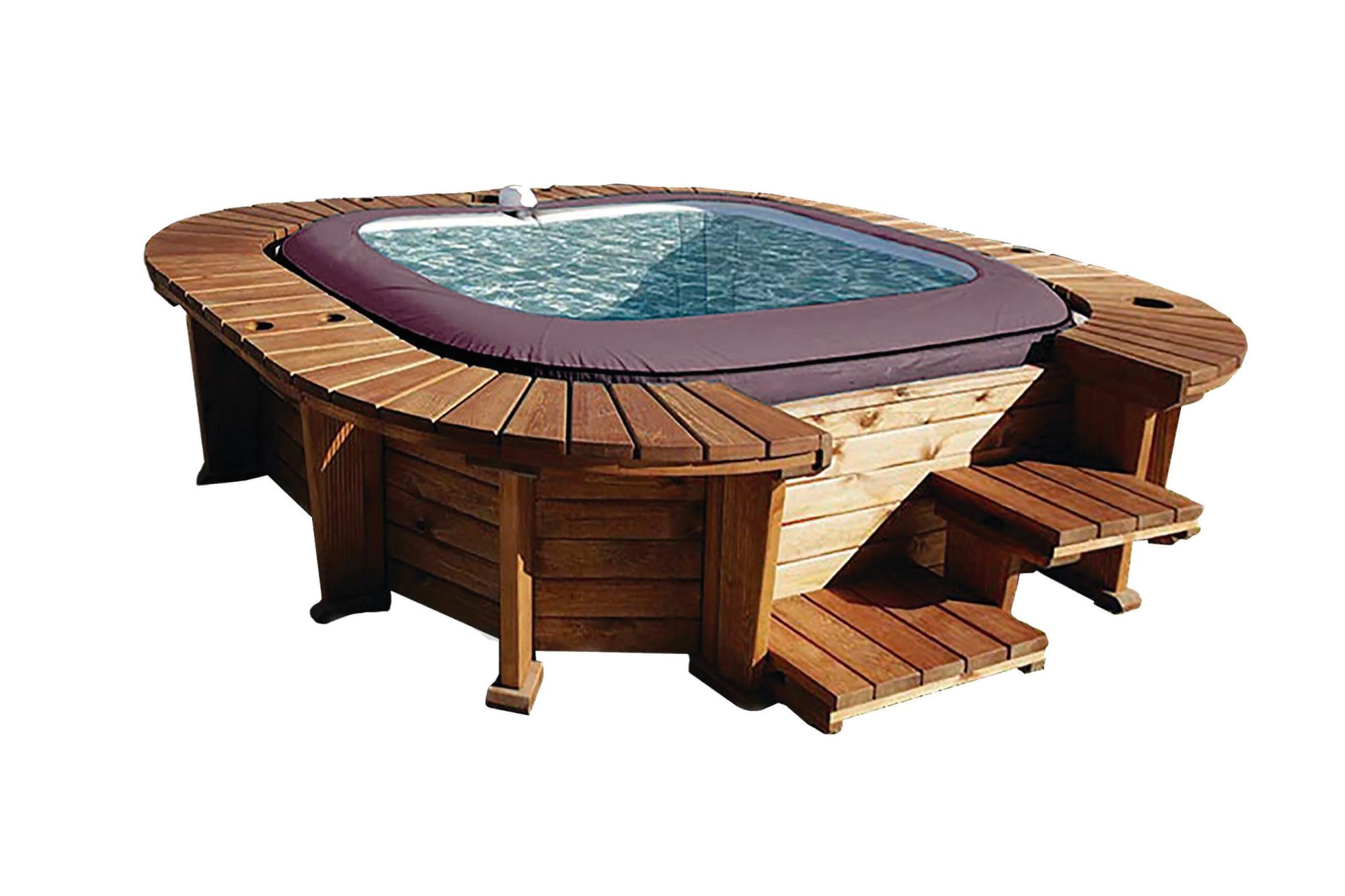 Spa de exterior hinchable K2O Royal de 201x80x201 cm Leroy Merlin