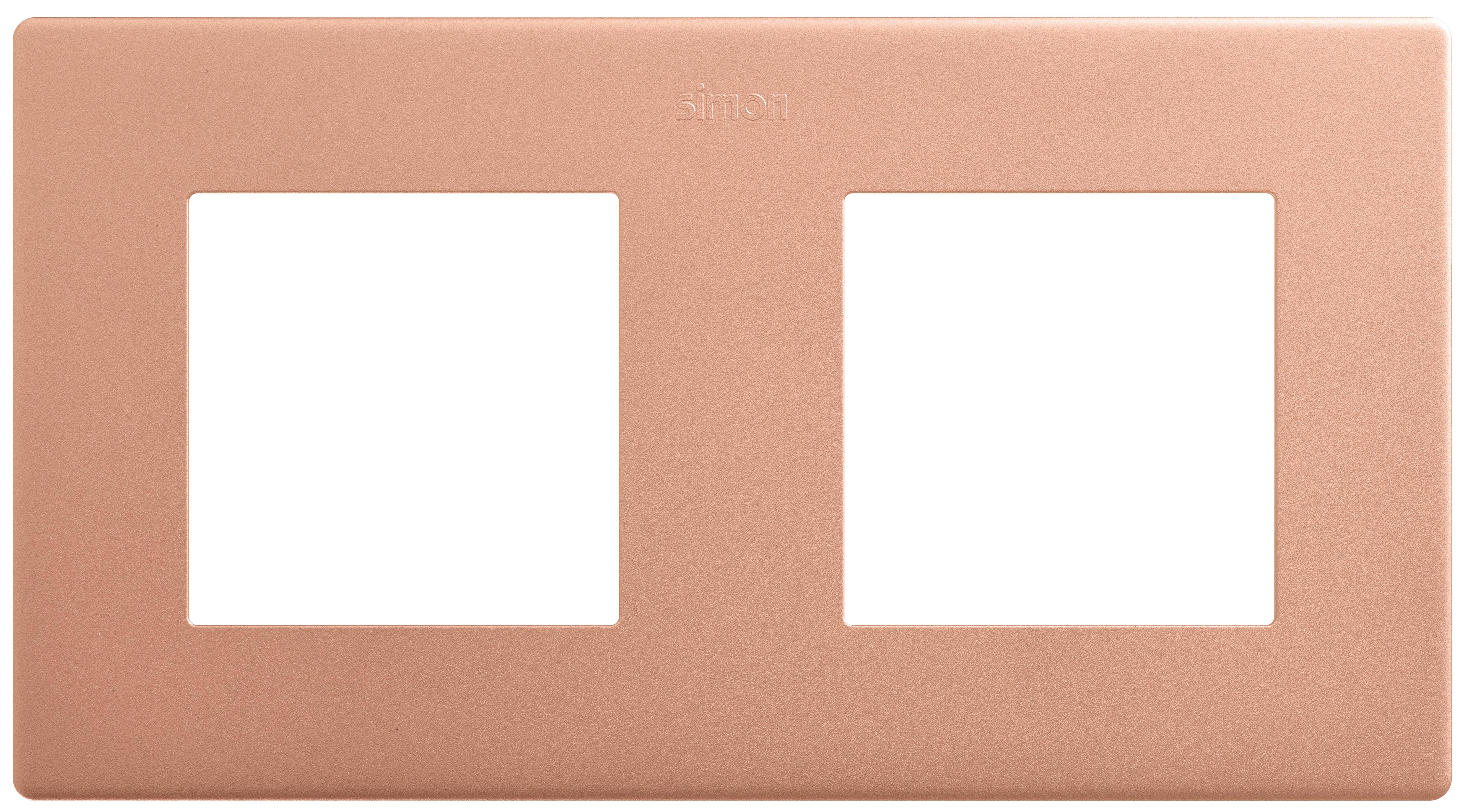 Marco doble simon 270 color cobre