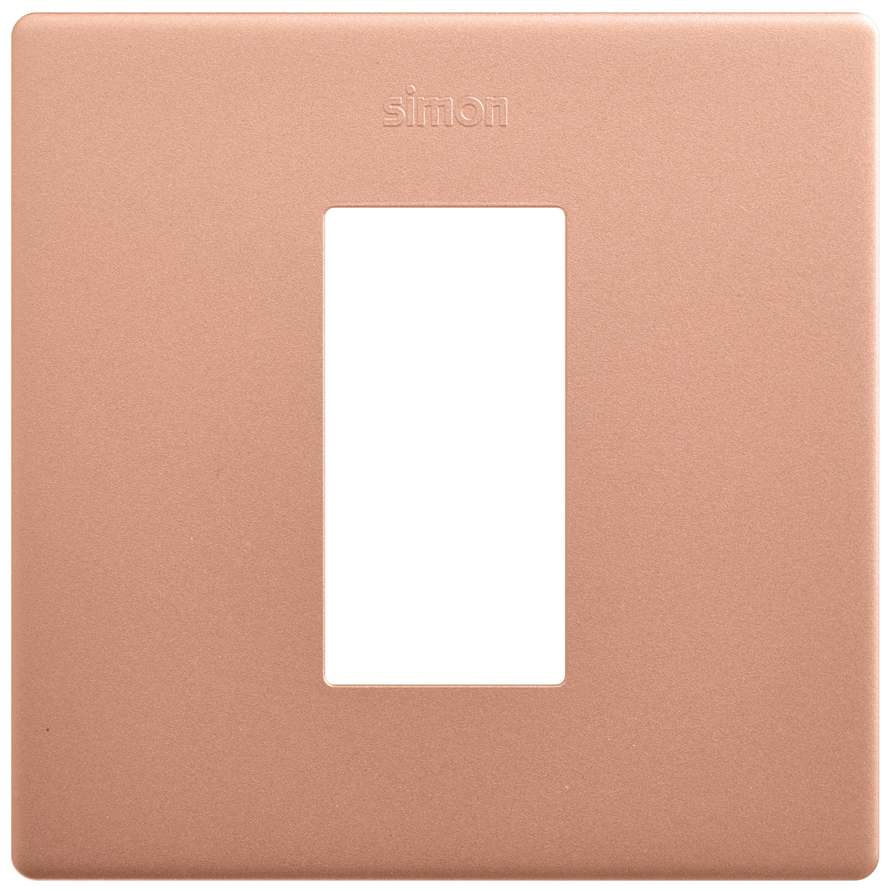 Marco individual combinable simon 270 color cobre