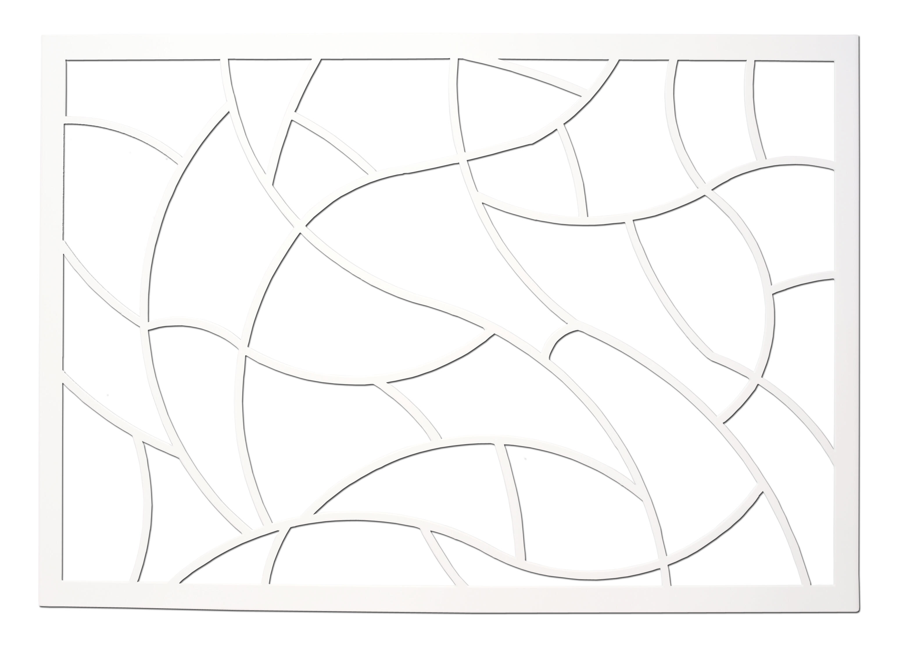 Reja ventana artdeco blanco 105x105 cm