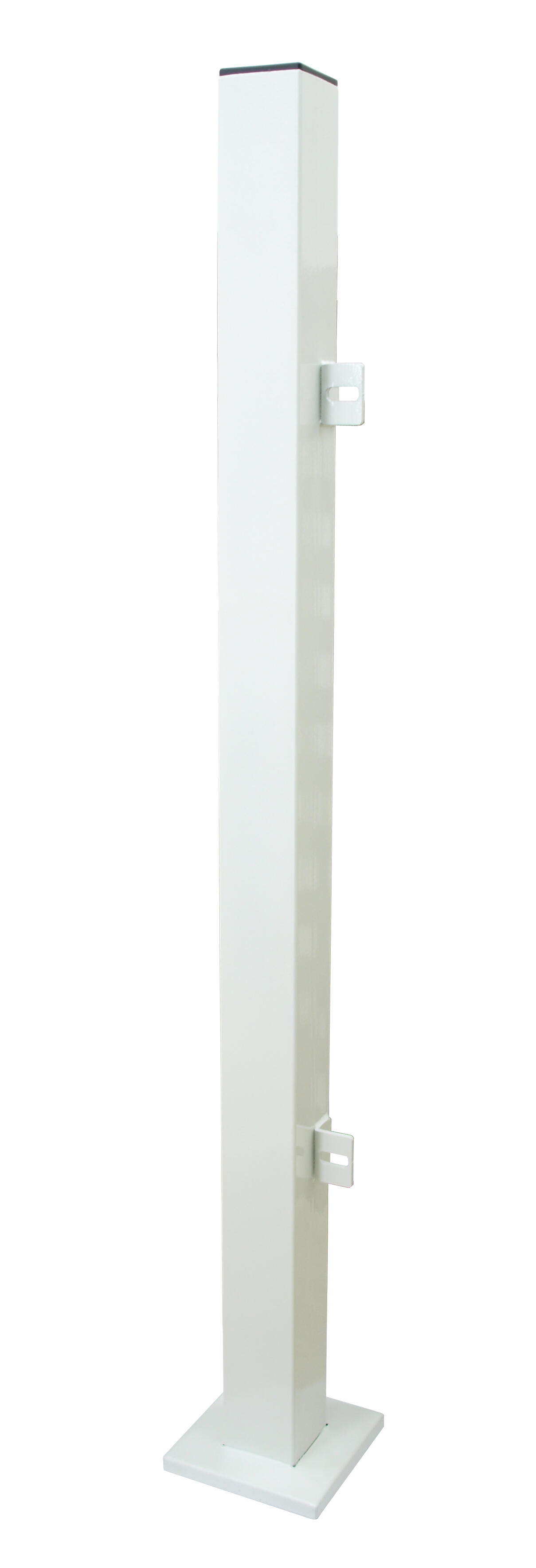 Poste de empiece-fin acero galvanizado blanco 50x13 cm