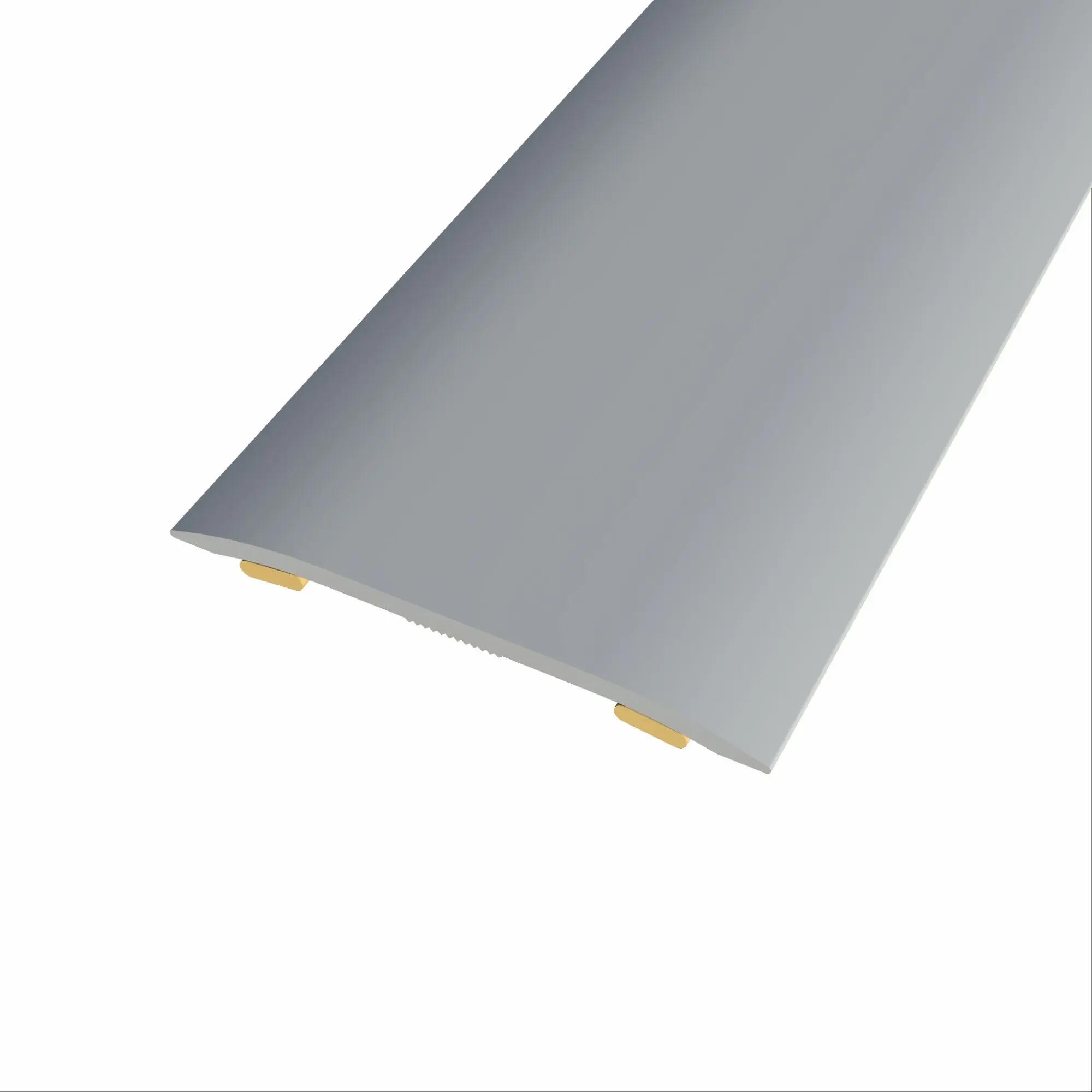 Perfil de dilatación de aluminio gris / plata 183 cm mod053