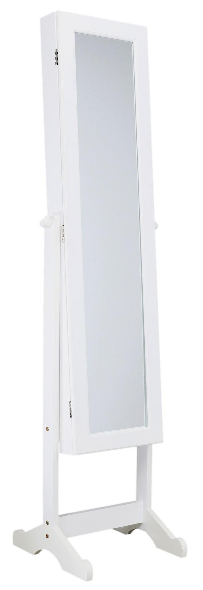 Potencial Persona Centímetro Espejo enmarcado rectangular Joyero blanco 146 x 40 cm | Leroy Merlin