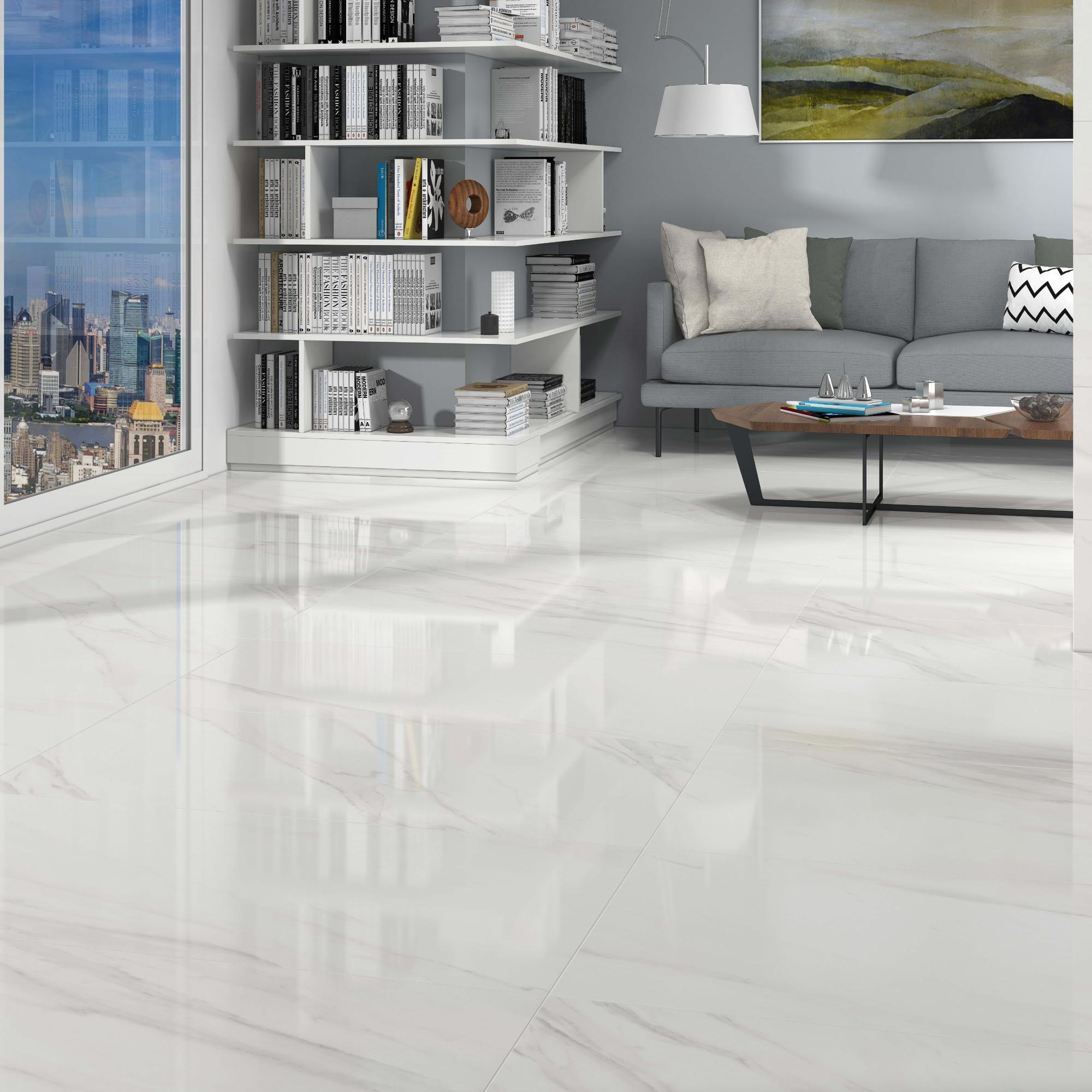 Suelo porcelánico marmi white efecto mármol gris 120x120 cm c1 artens de la marca ARTENS Suelo porcelánico marmi white efecto mármol gris 120x120 cm c1 artens de la marca ARTENS
