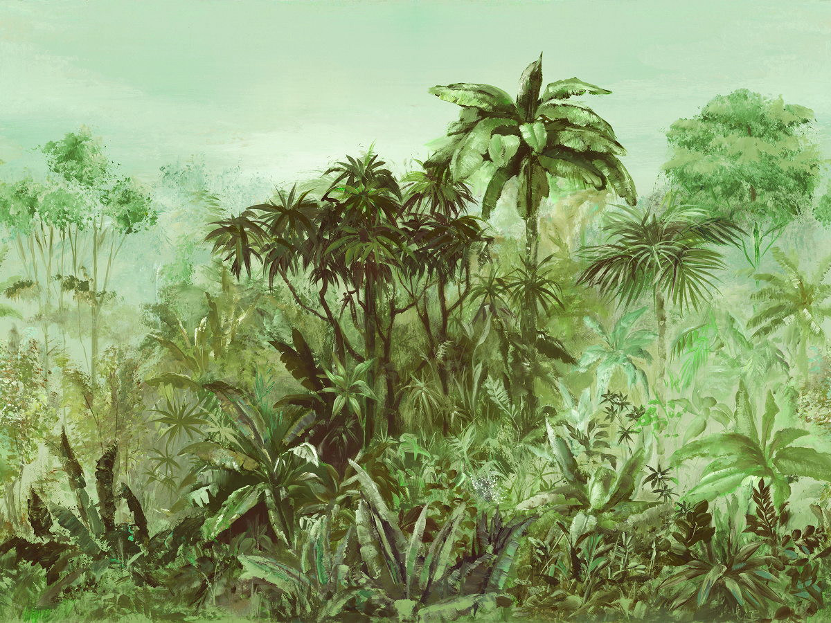 Mural etnic palmeras de 400 x 300 cm