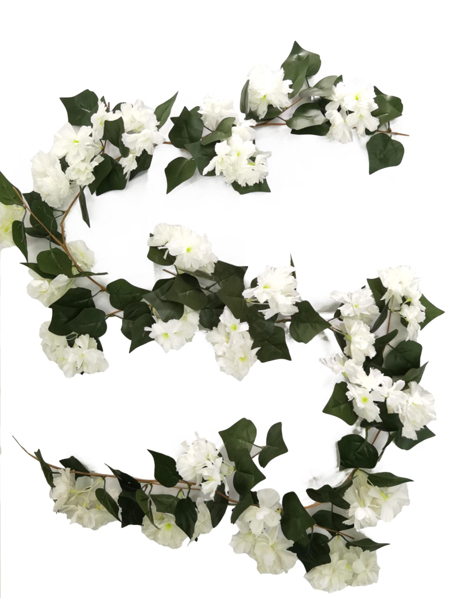 Guirnalda con flores artificial 180 cm