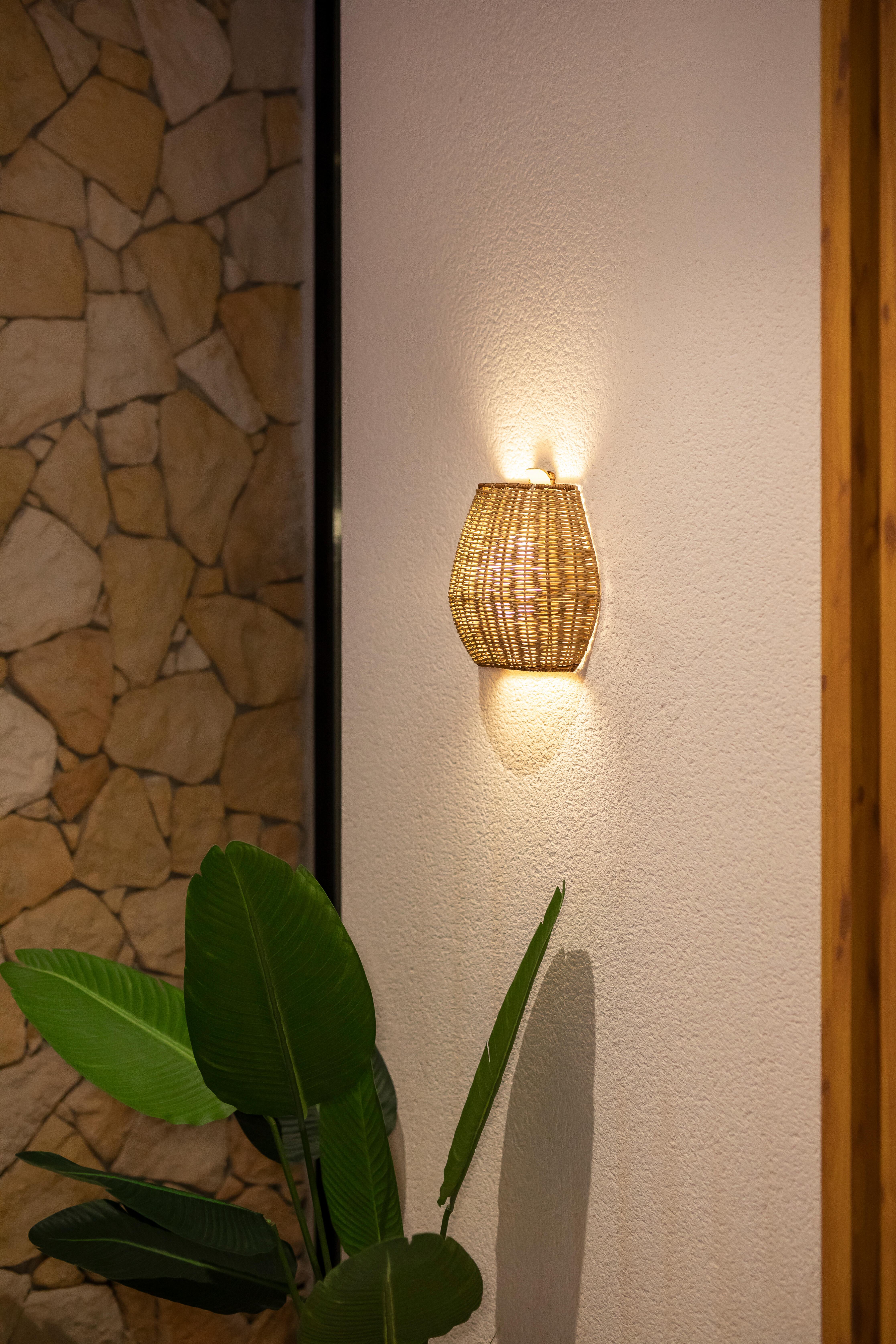 Lámpara de techo exterior saona 25 wall beige 9w 2700k