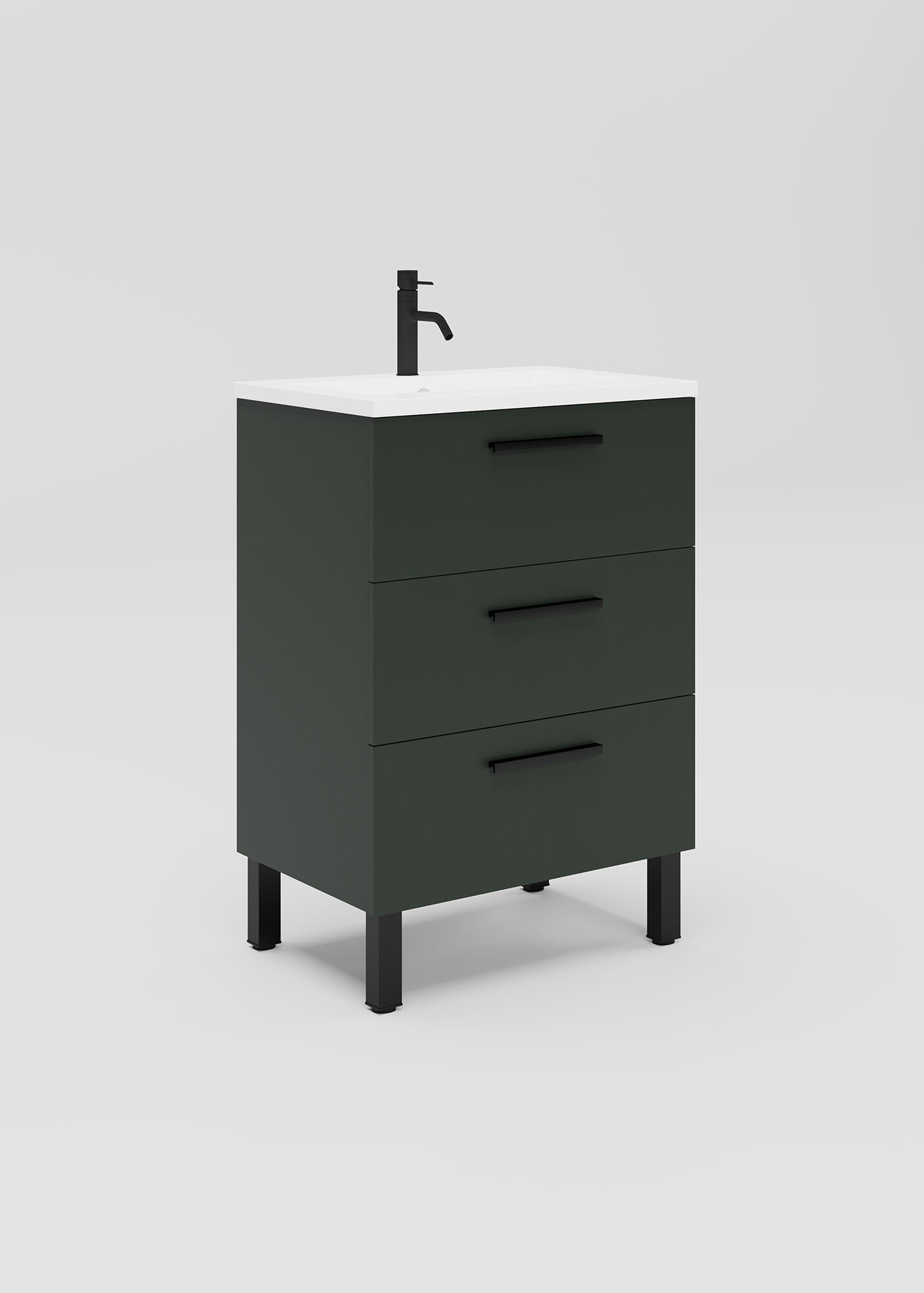 Mueble de baño madrid verde 50x39 cm