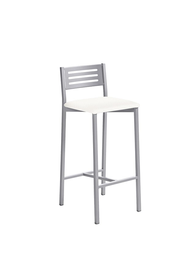 2X Taburetes Altos Cocina con Respaldo Bajo, Taburetes Cocina con Asiento  Cuadrado Tapizado en Terciopelo, Taburetes Bar en Estructura de