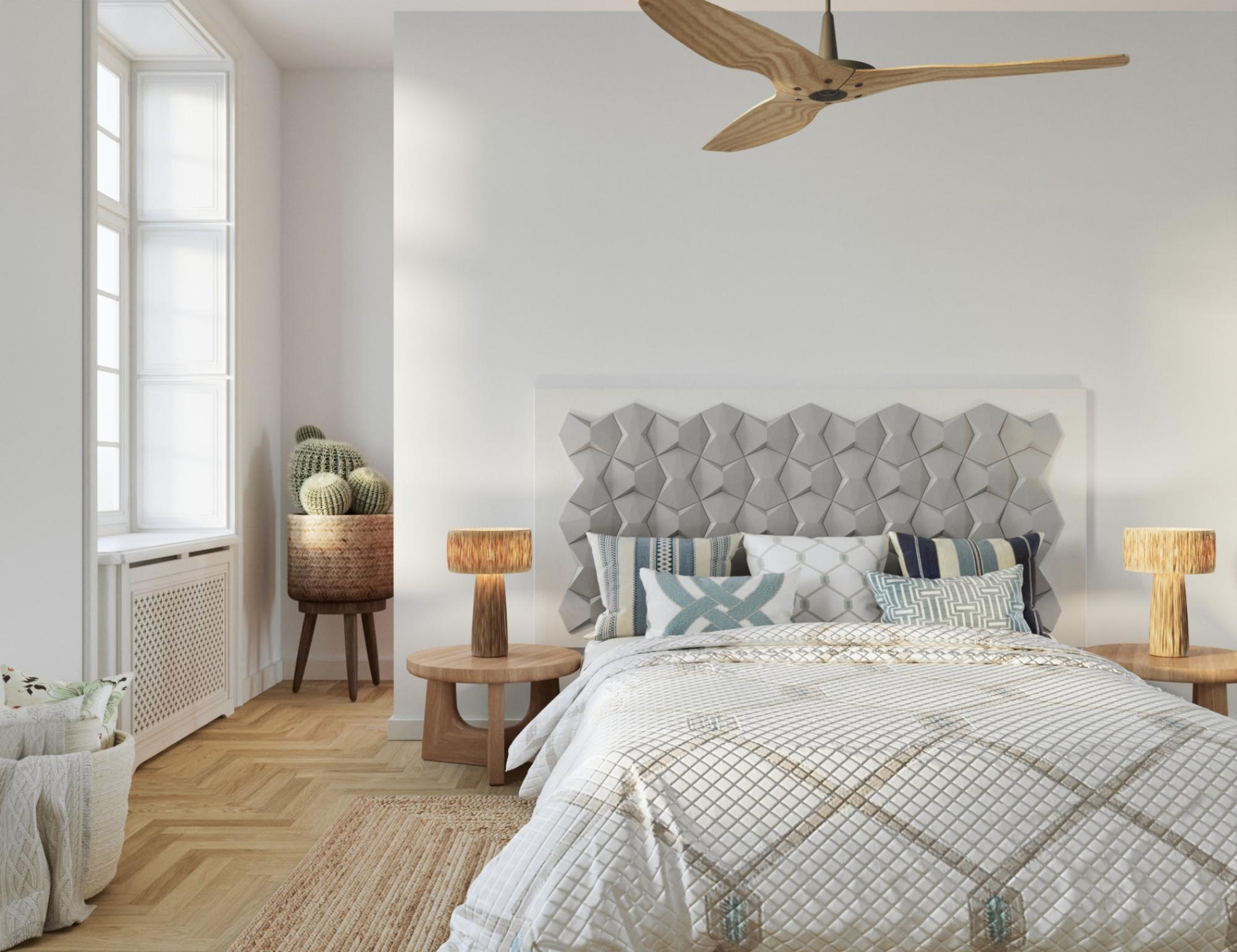 Cabecero de cama miami lacado gris de 143x90xcm (anchoxaltoxfondo) de la marca OKIUN