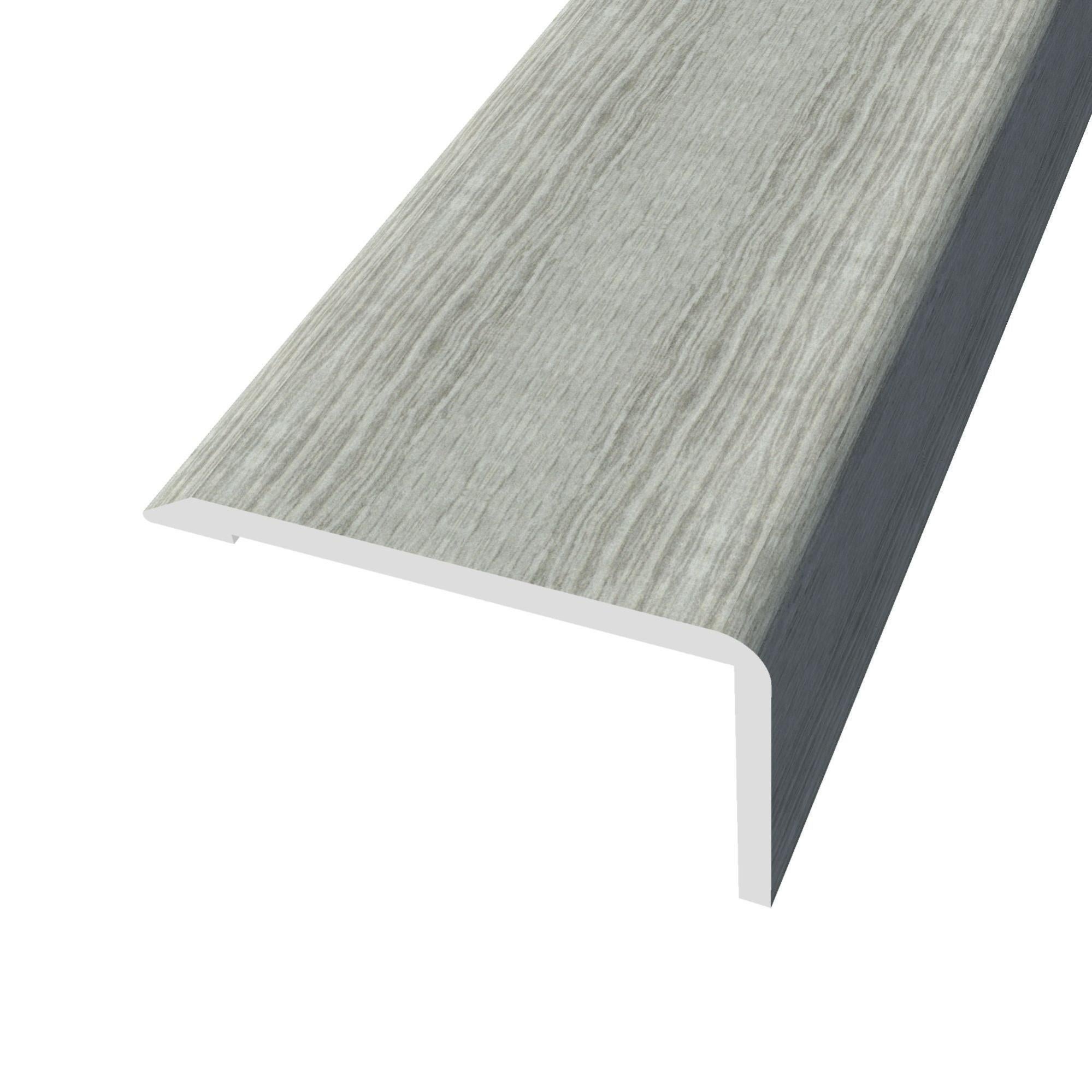 Perfil de acabado de aluminio gris / plata 270 cm mod012