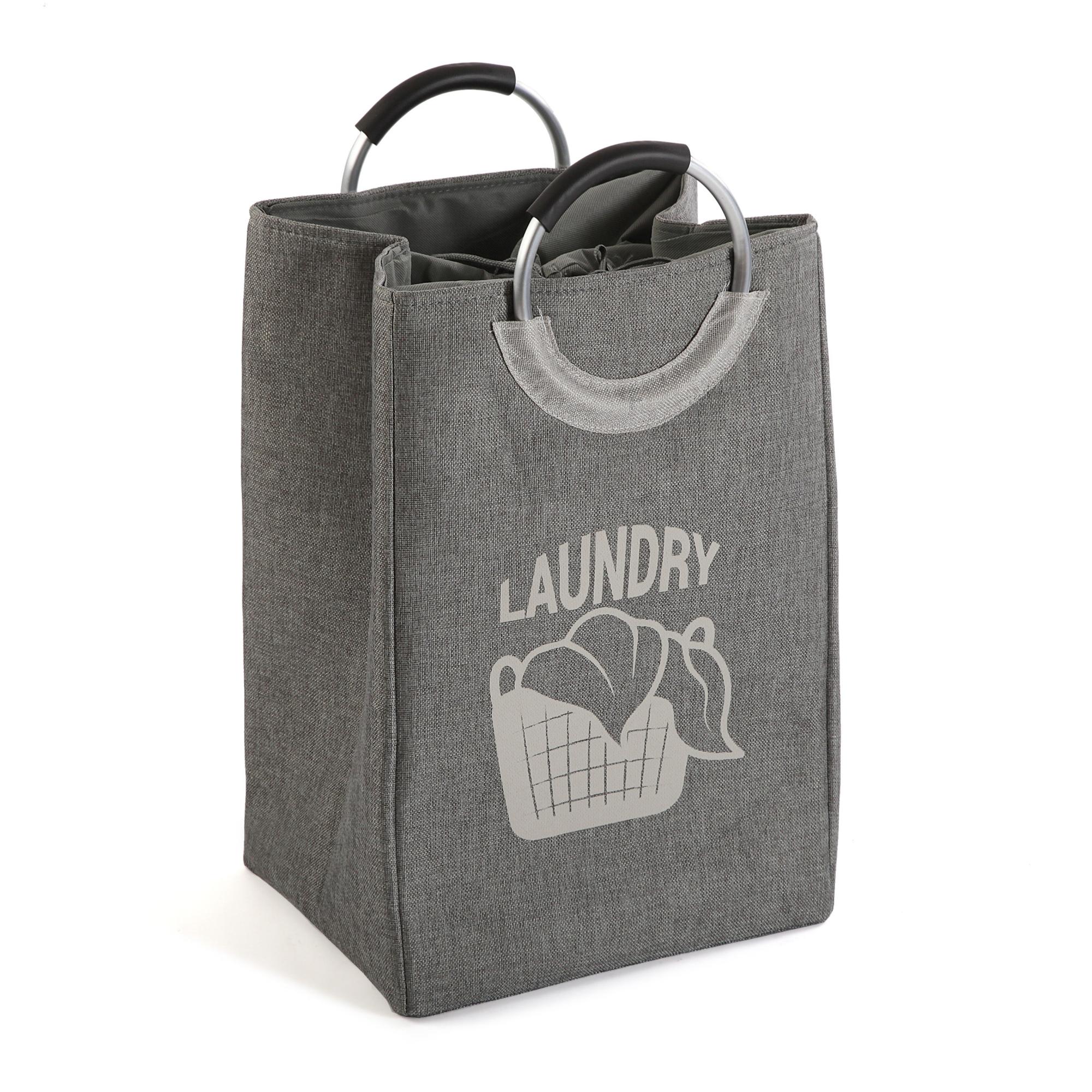 Cesto de ropa laundry gris / plata