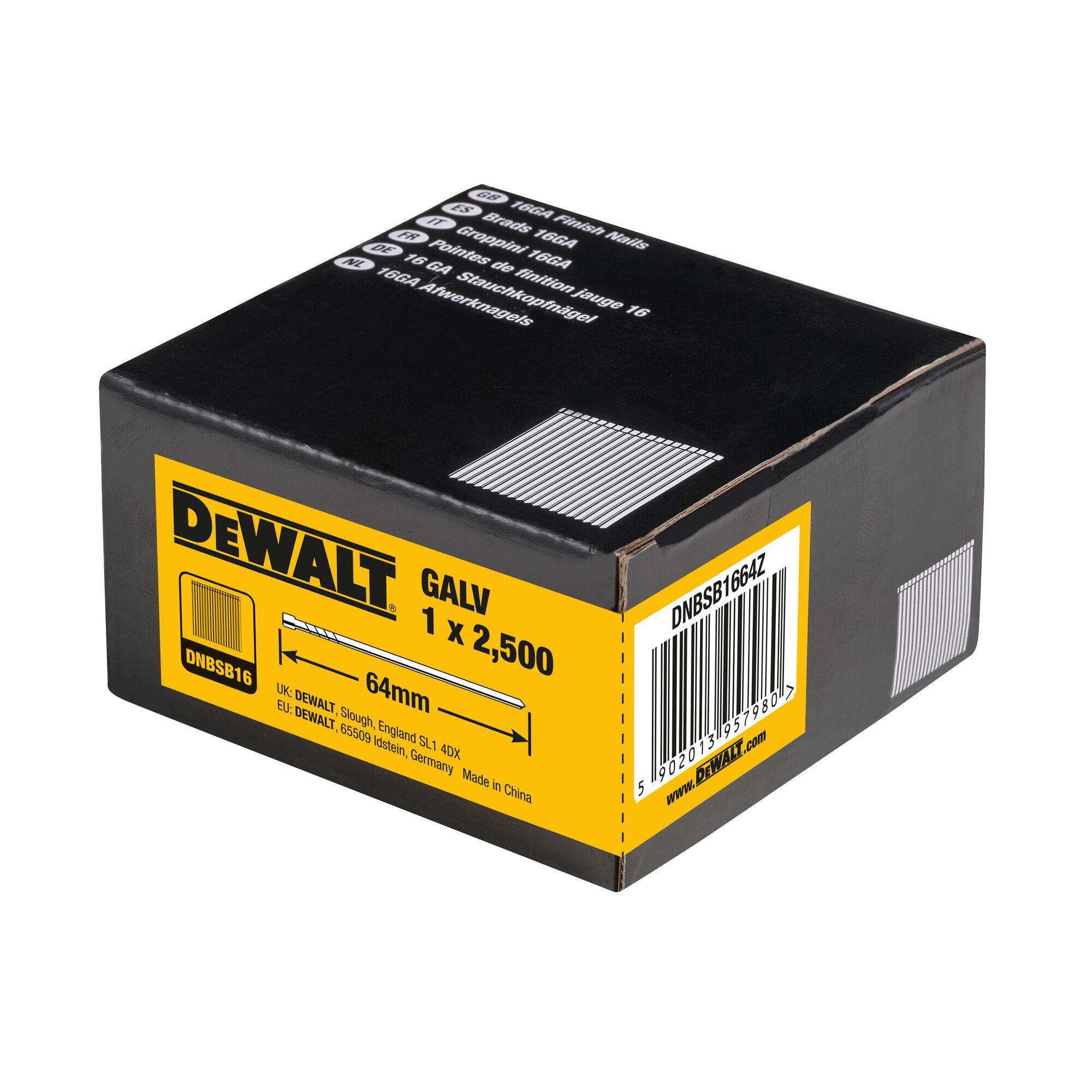 Clavo galvanizado 1.6x64mm dewalt