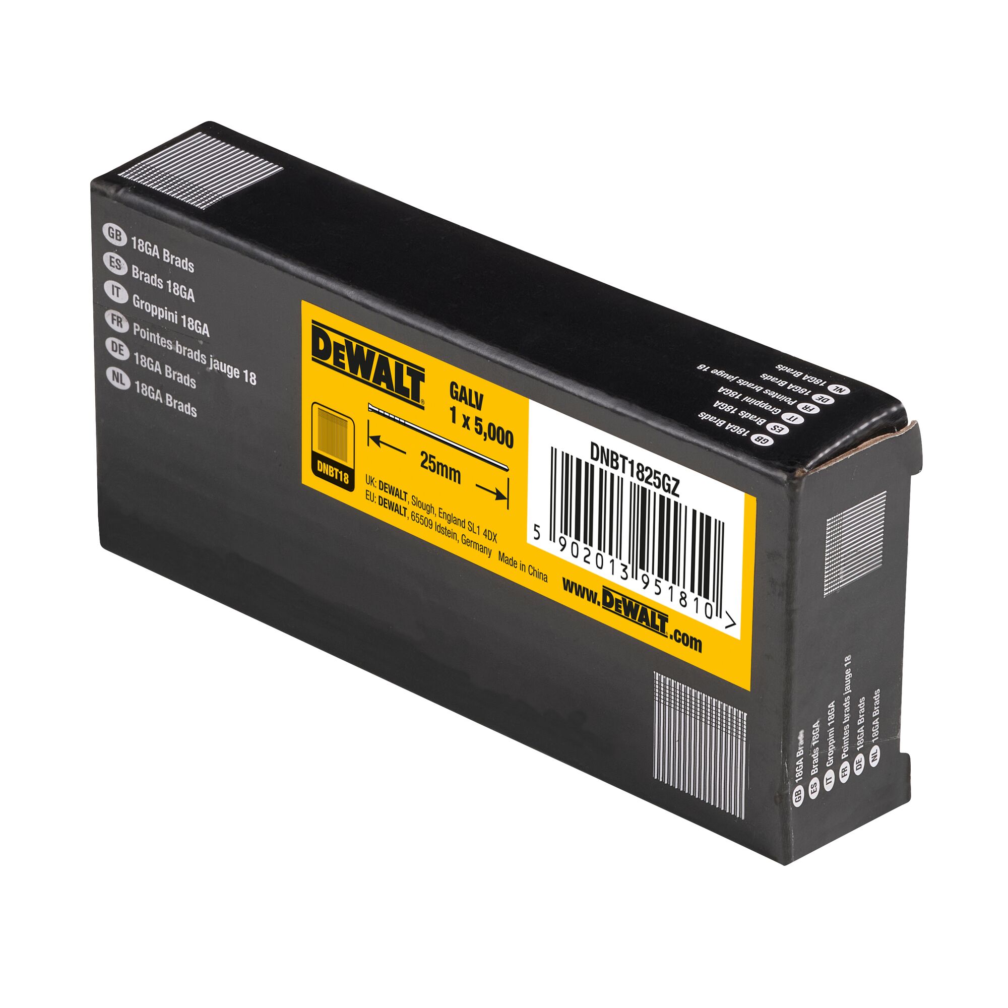 Clavo galvanizado 1.25x25mm dewalt