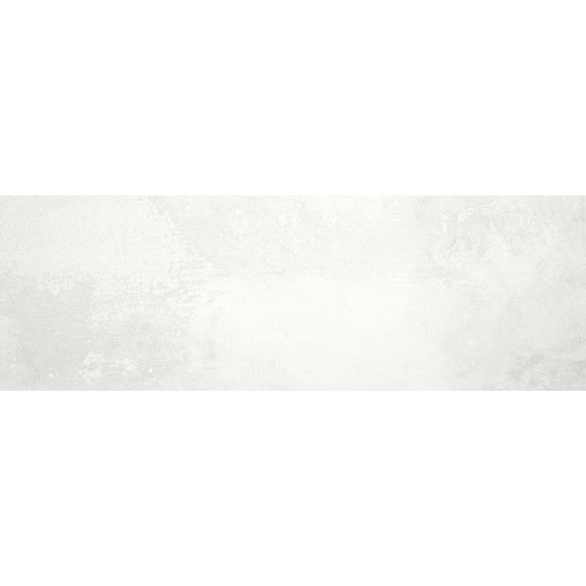Azulejo cerámico jasper efecto metal blanco 25x75 cm