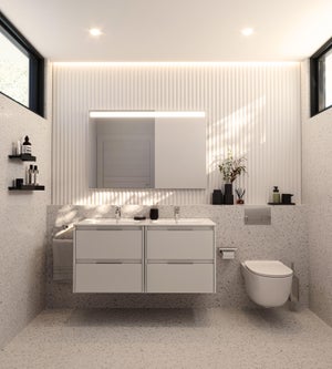AICA Espejo de baño LED 120×70cm + Bluetooth + antivaho