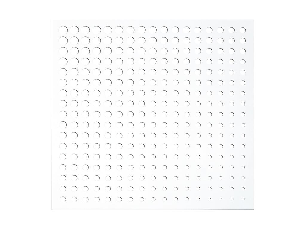 Panel fijo moon de polipropileno blanco 100x100 cm