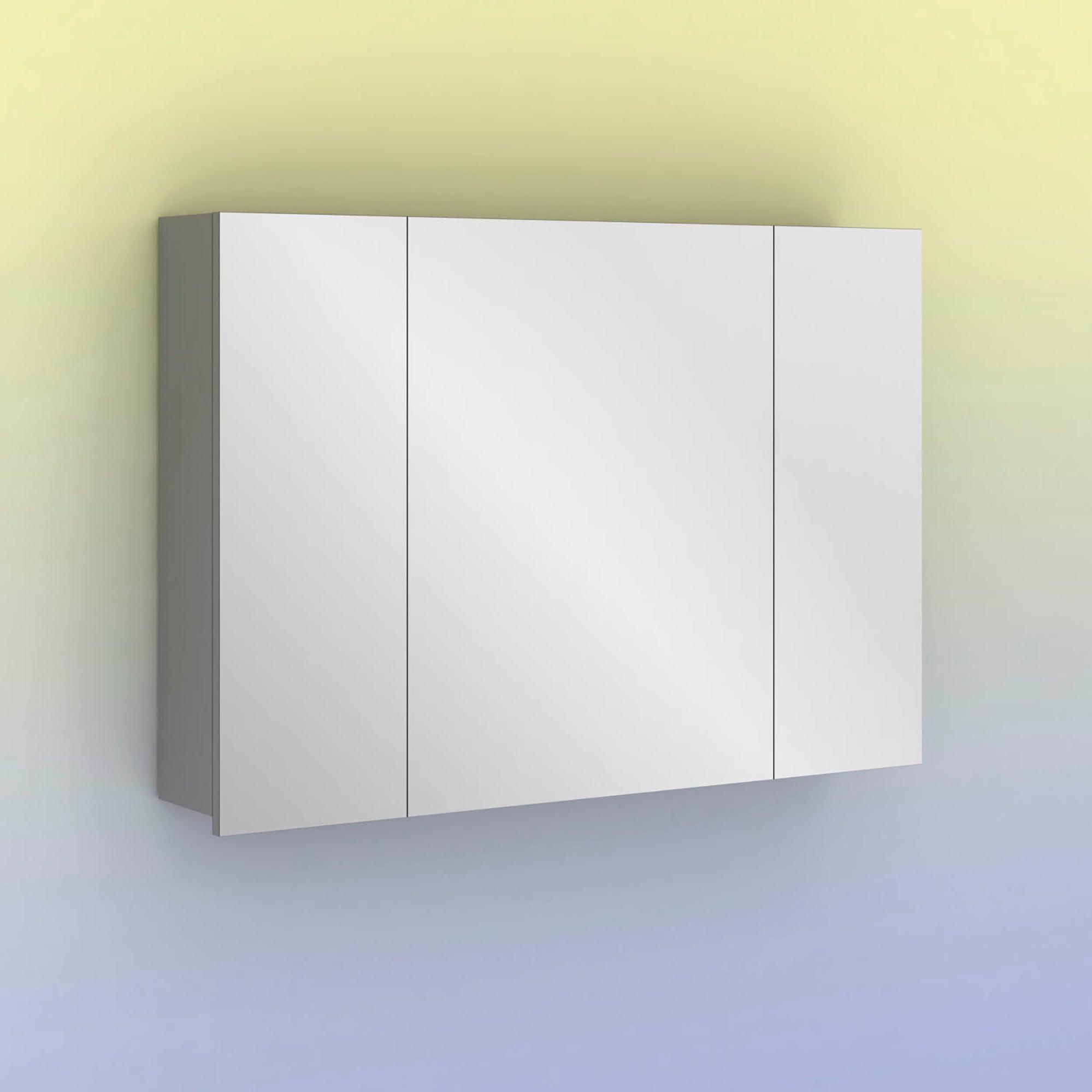 Armario de baño midori gris arenado 100x61.5x13.5 cm de la marca Sin marca