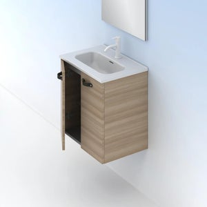 Lavabo con mueble MESSINA 60 cm roble claro – Entorno Baño