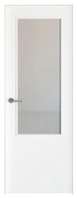 Cielo Motear estrategia Conjunto puerta con cristal Bari lacada blanca de 92,5 derecha + kit de  tapetas | Leroy Merlin
