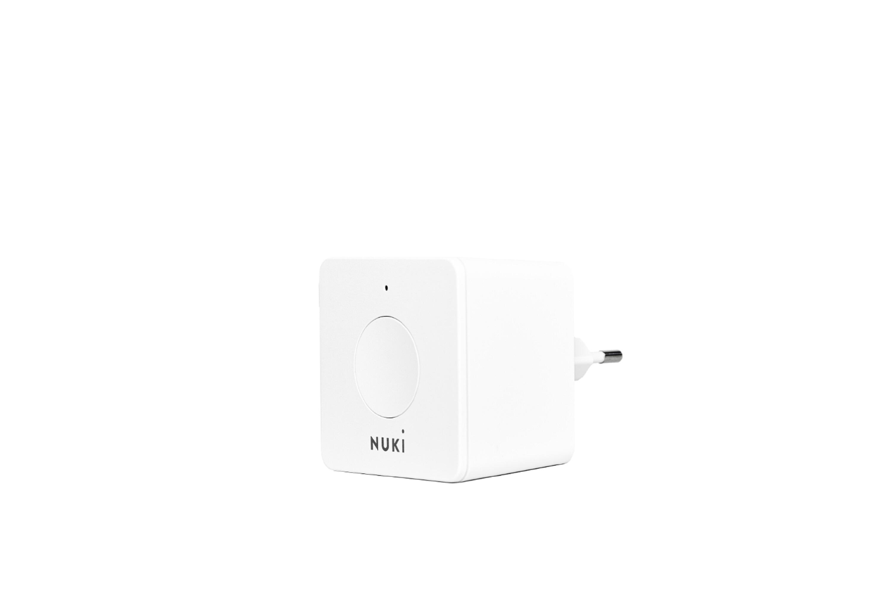 Nuki Bridge, Abrepuertas automático con Bluetooth y WiFi, extensión para el  Nuki Smart Lock, cerradura electrónica, acceso remoto,  Alexa, Apple  HomeKit, Google Home, blanco : : Bricolaje y herramientas