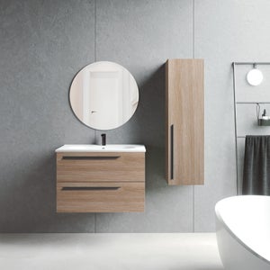 Mueble de baño con lavabo sobre encimera - NATURA de Socimobel