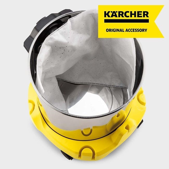 Bolsa de 15 piezas para aspiradora Karcher, bolsas de filtro para