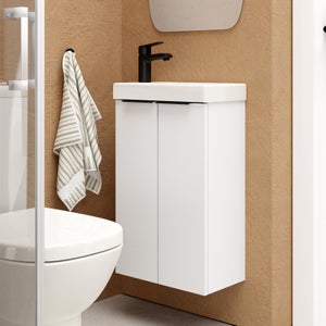 Mueble de baño con lavabo Espacio M blanco 45x35 cm