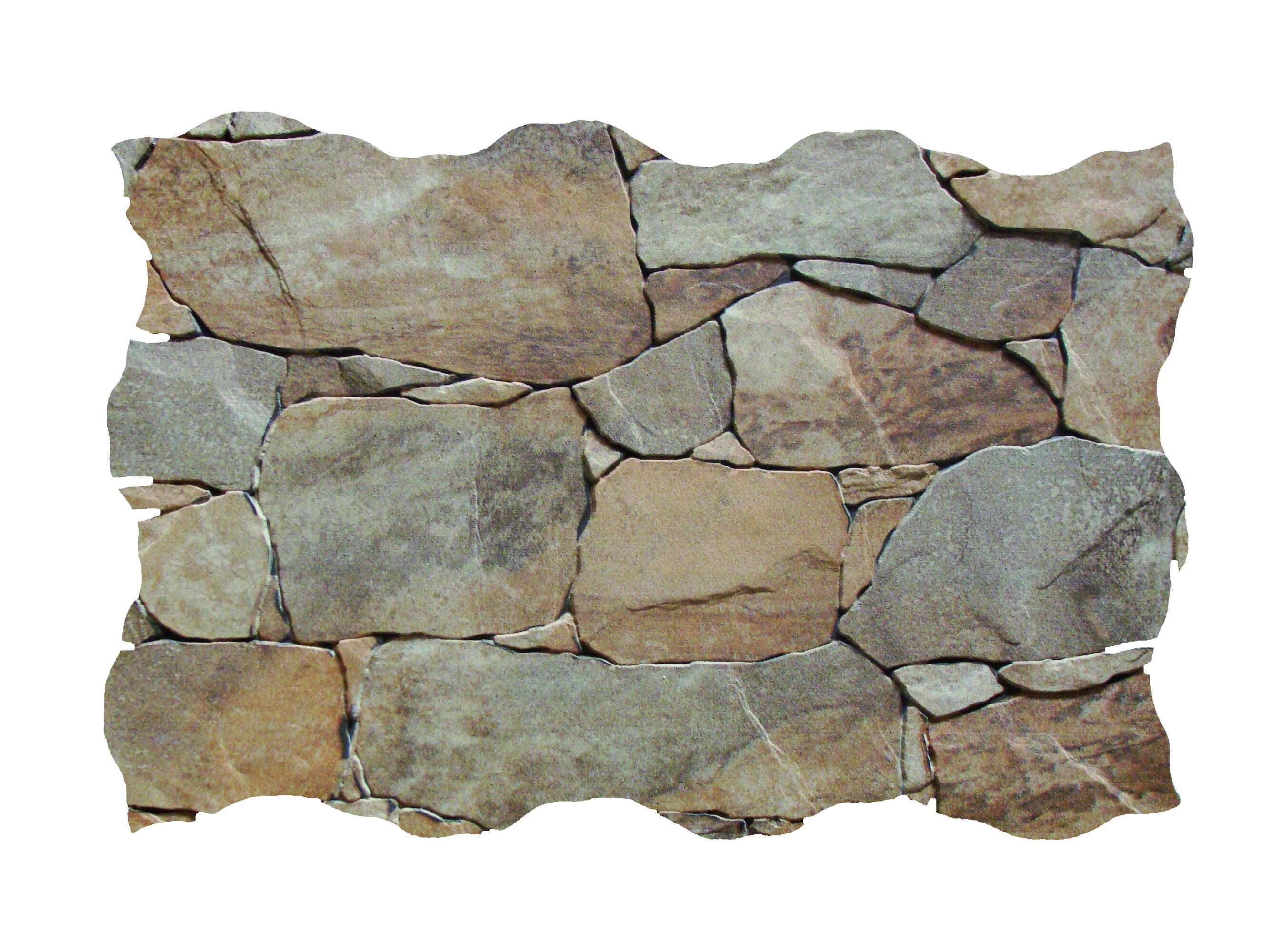 Muestra azulejo bancal efecto piedra marrón 34x50 cm