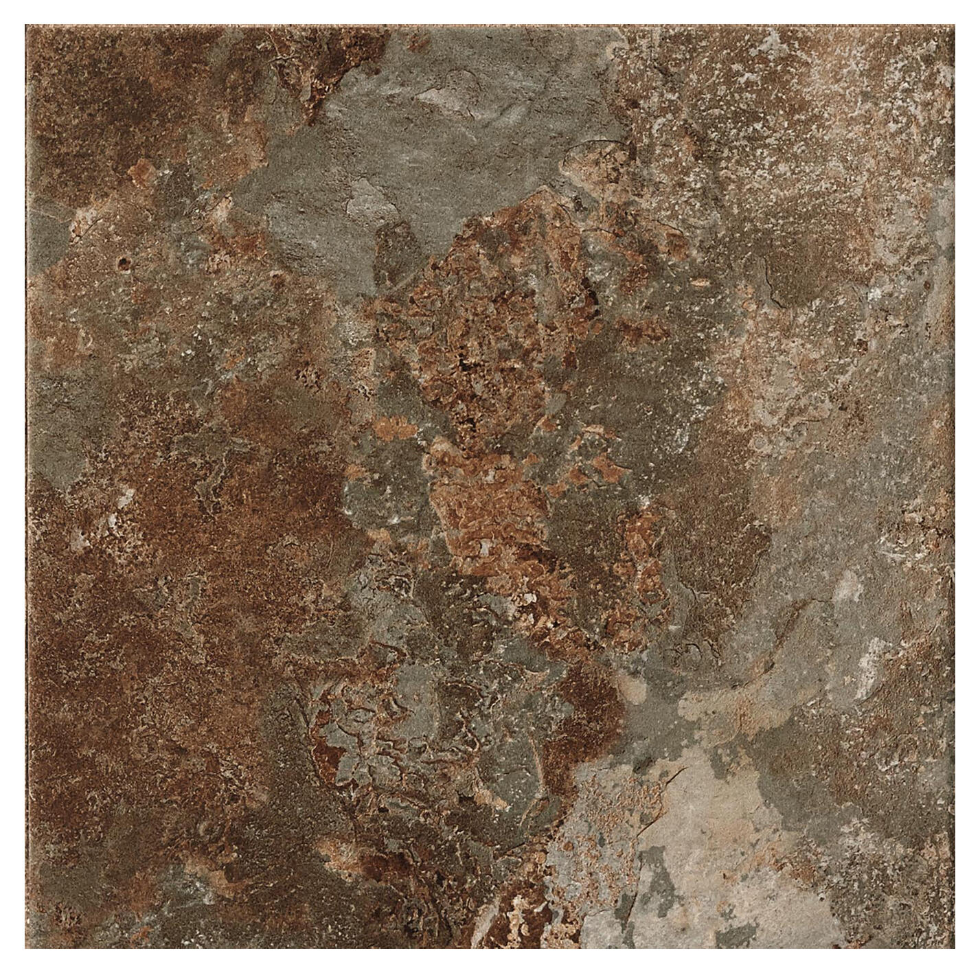 Muestra suelo cerámico terril efecto piedra óxido 33.3x33.3 cm c3 artens