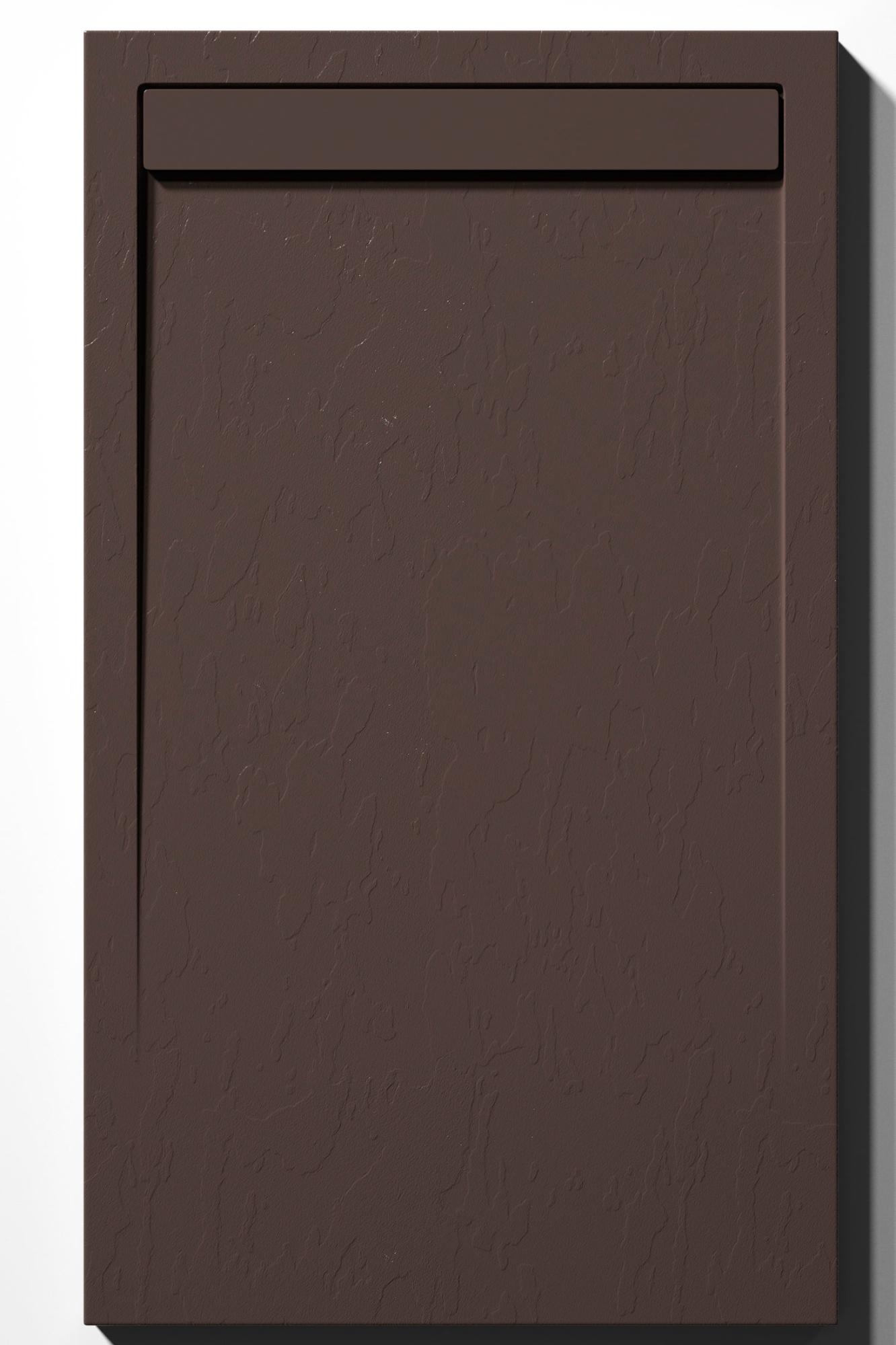 Plato de ducha suit 90x70 cm marrón chocolate de la marca DUPLACH