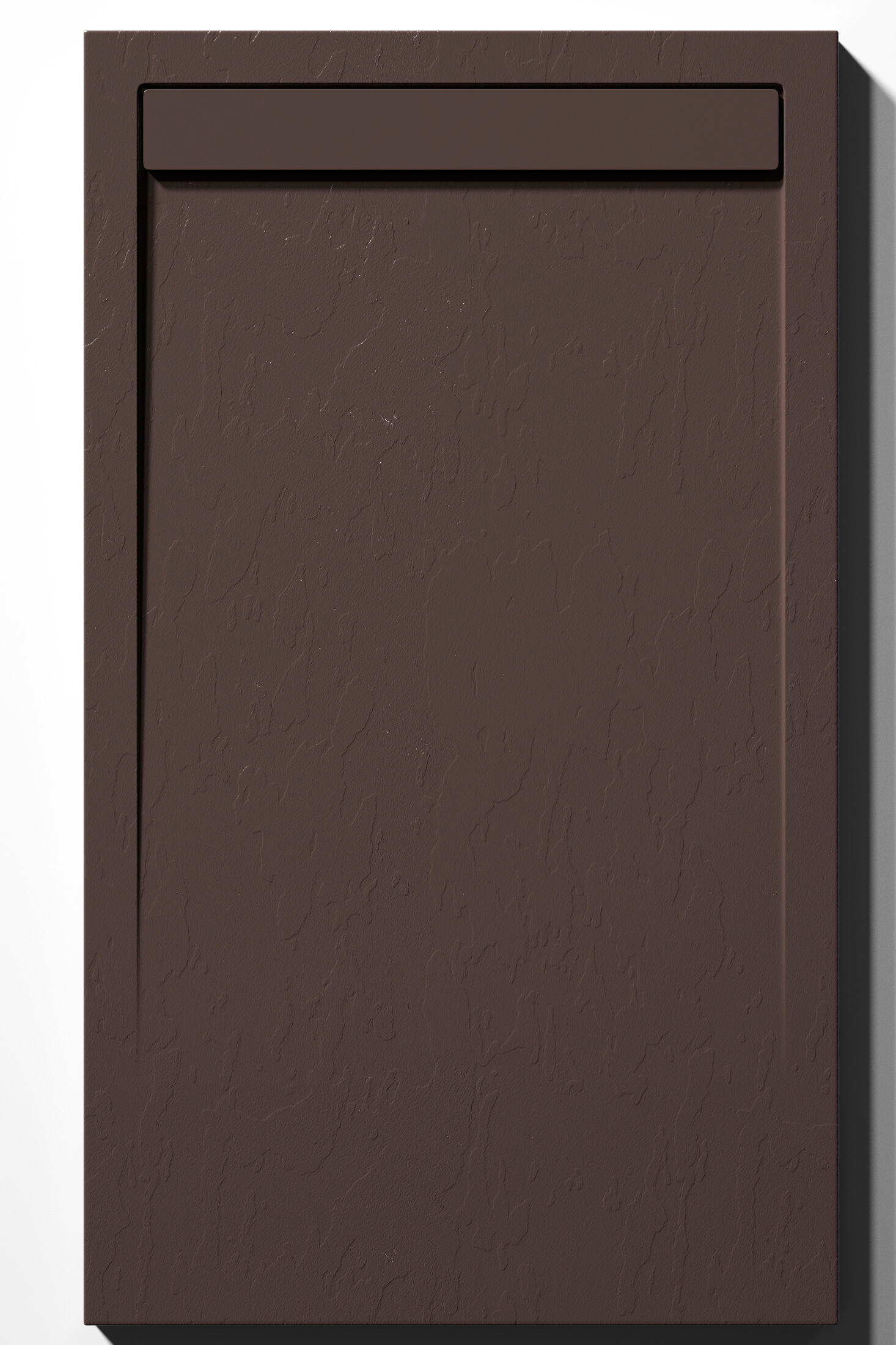 Plato de ducha suit 100x90 cm marrón chocolate