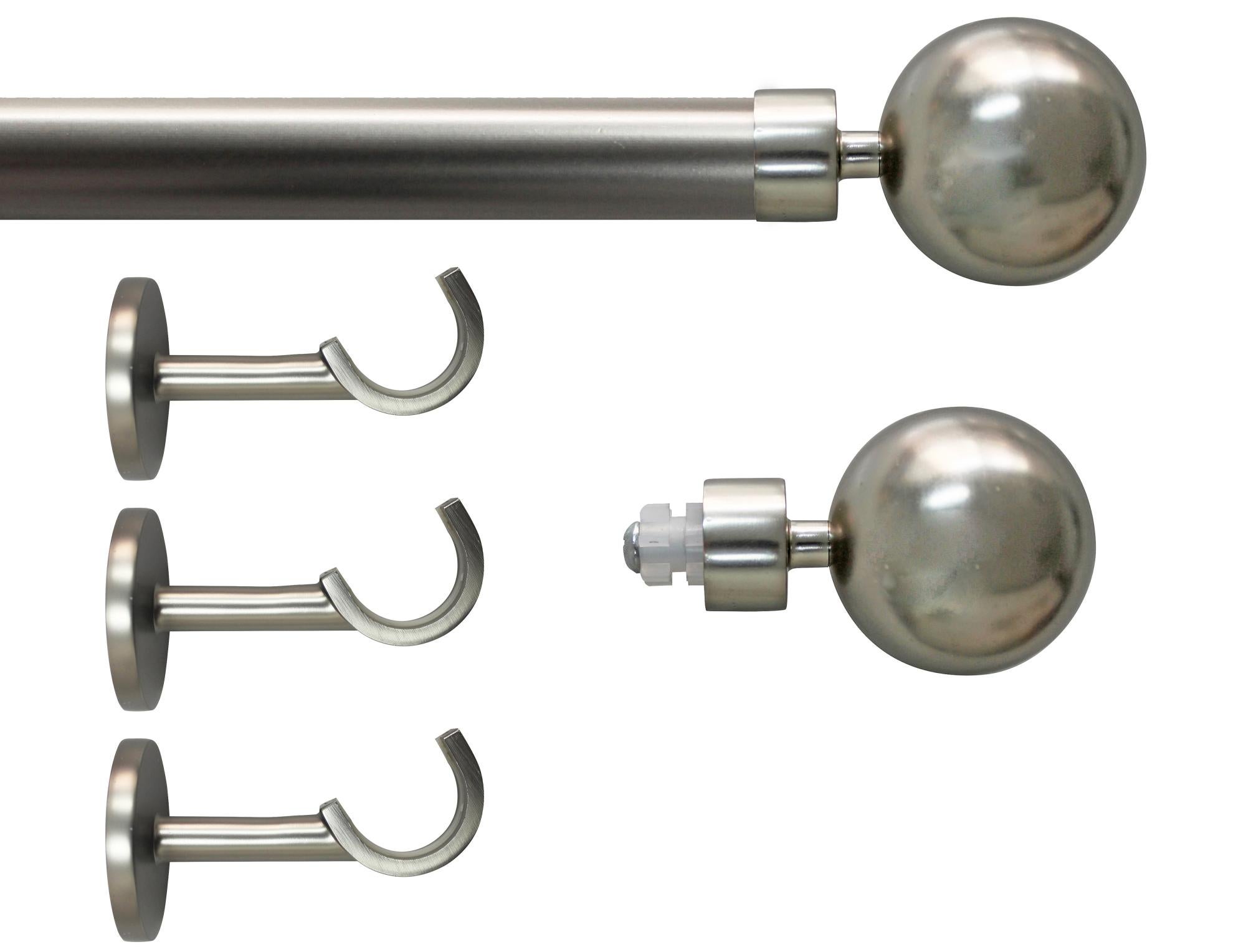 Set barra de metal diámetro 28mm cromo a techo 2.5m inspire bola de la marca Inspire