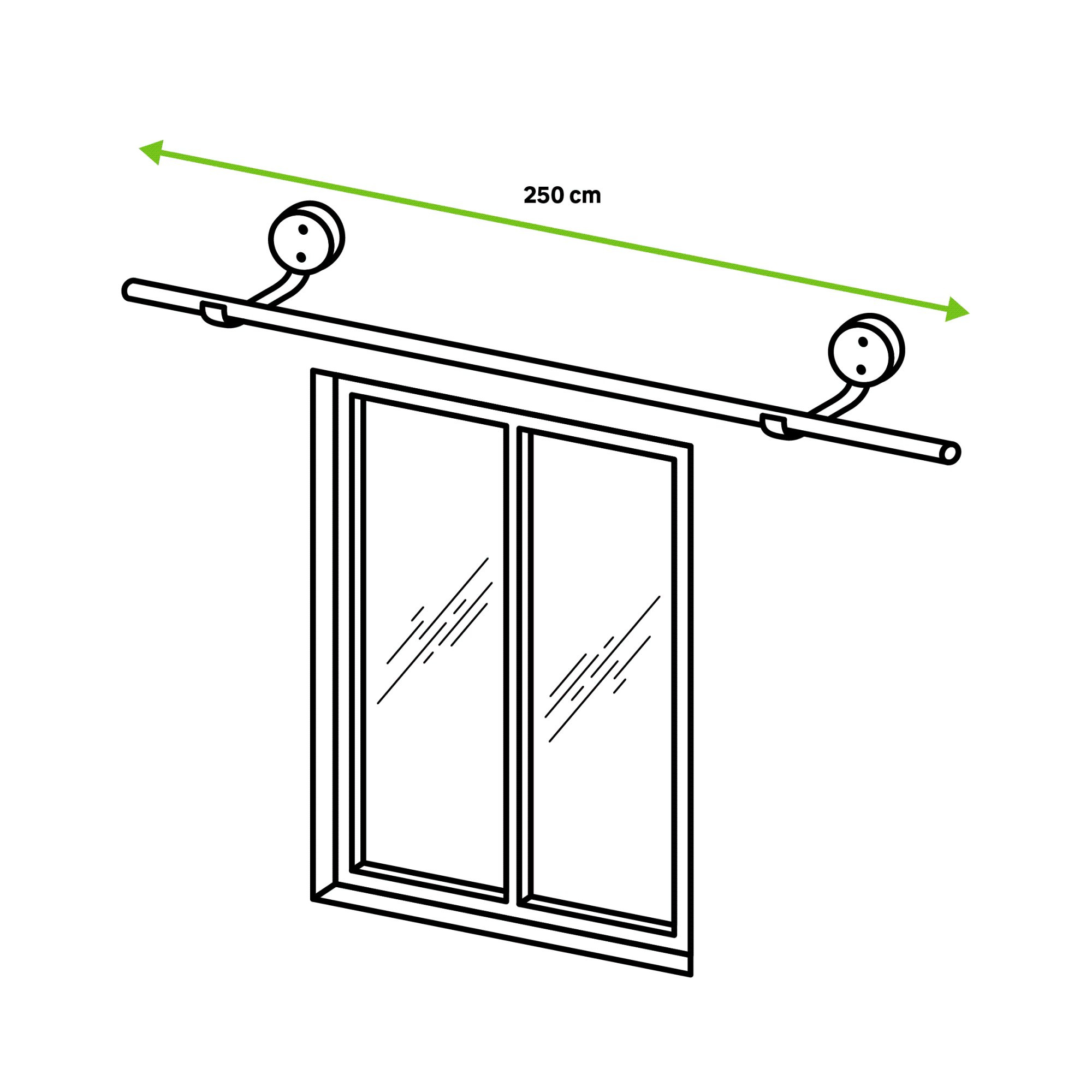 Cintre Route WINPISTA Tombant 44 Cm - Aluminium, Diamètre 25.4 Mm, Potence Incluse - Occasion Bon état